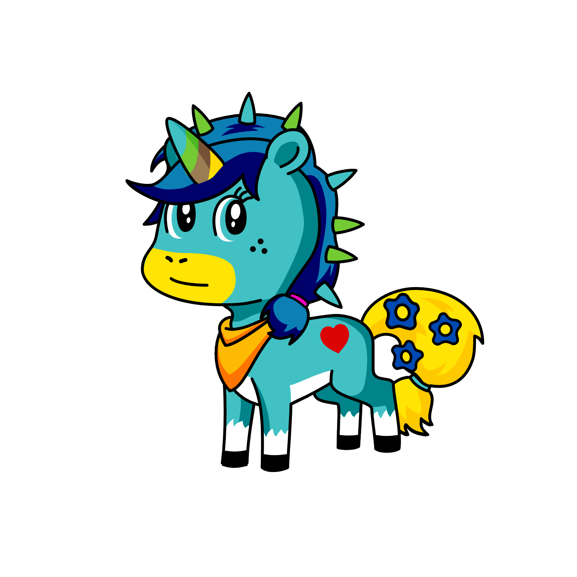 Candy moon, the unicorn