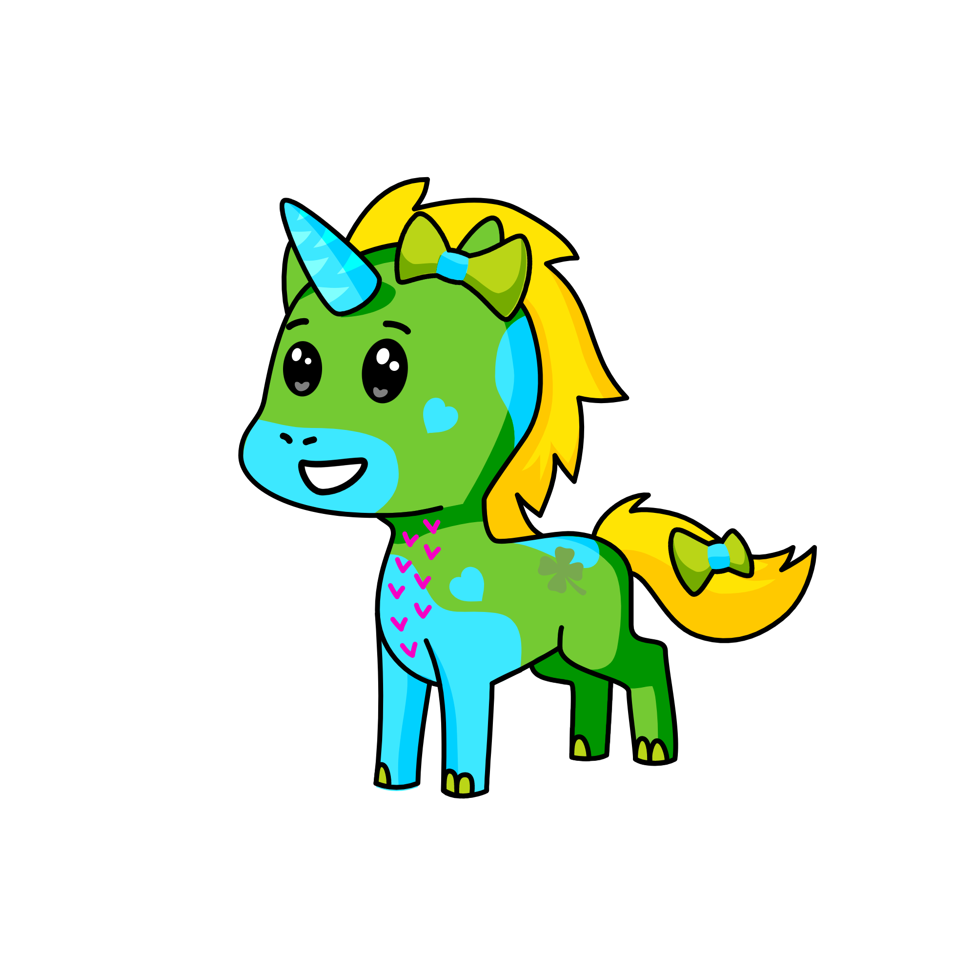 Bucket, the unicorn