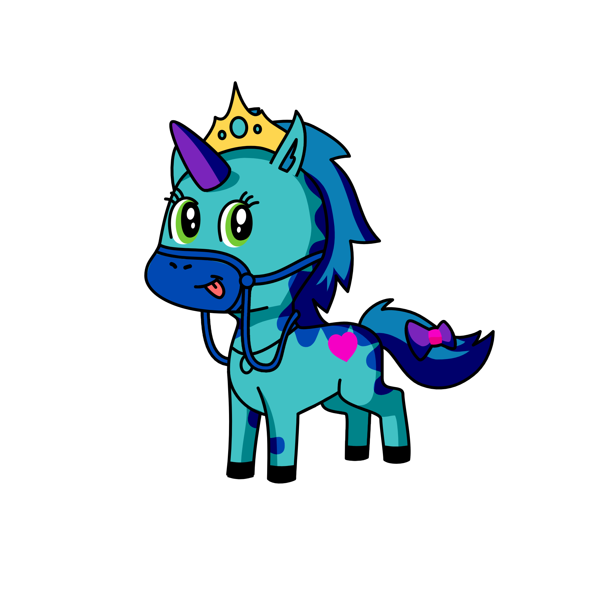 Ice queen, the unicorn