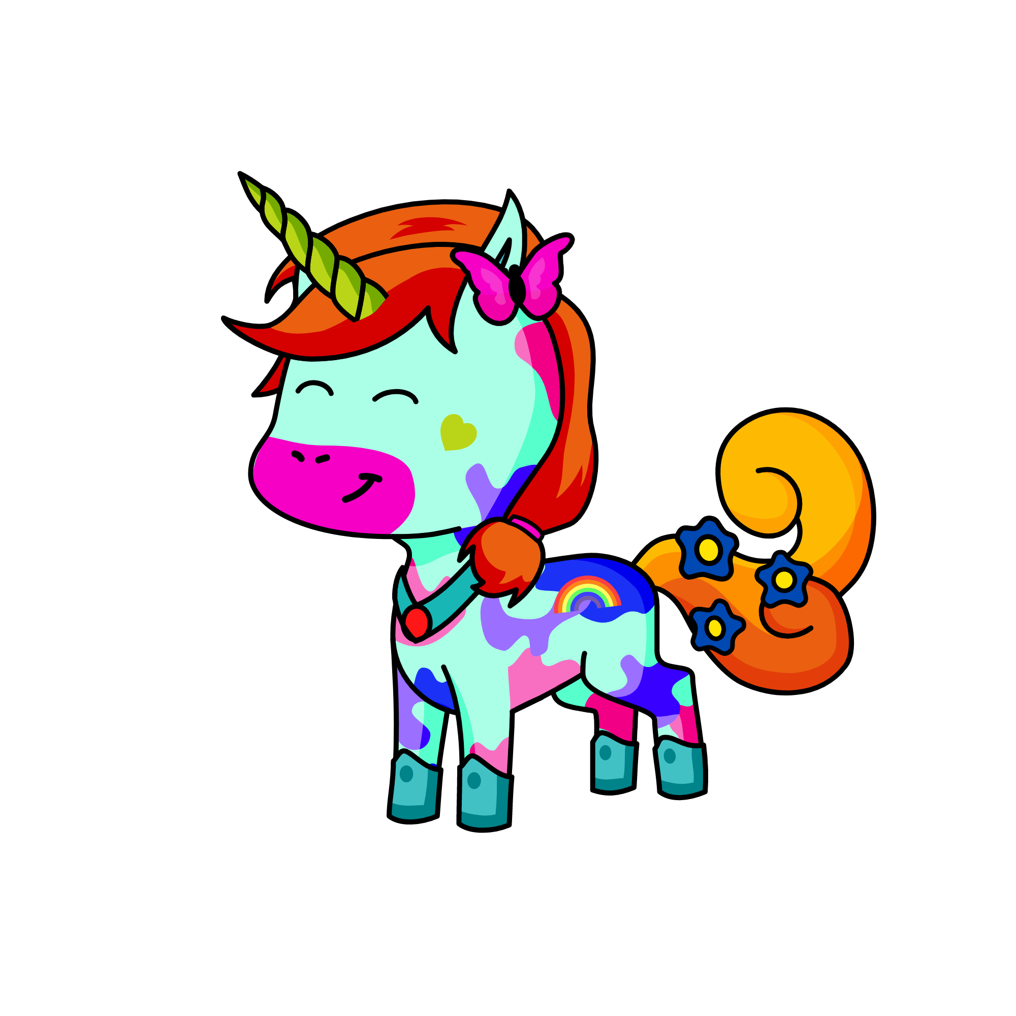 ghost rainbow whine, the unicorn