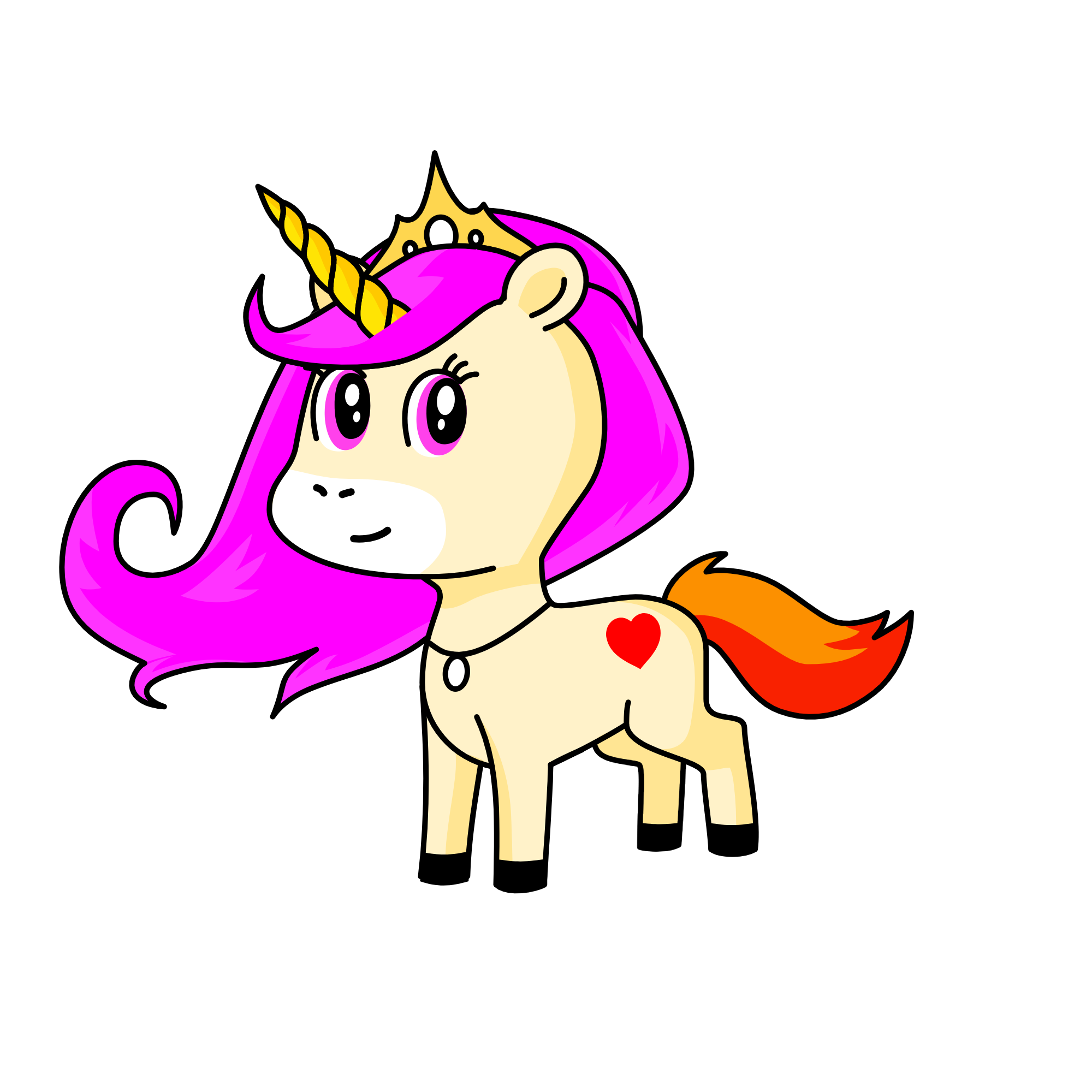rose, the unicorn
