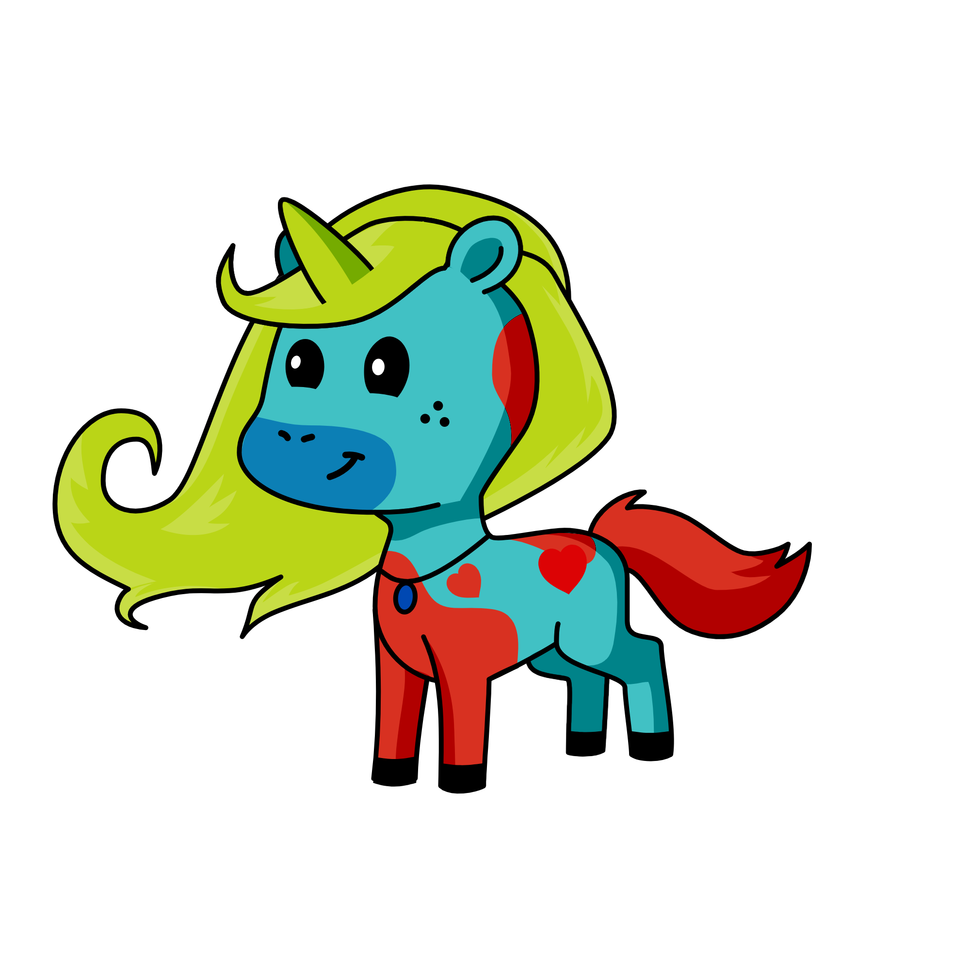 Woen Sparty, the unicorn