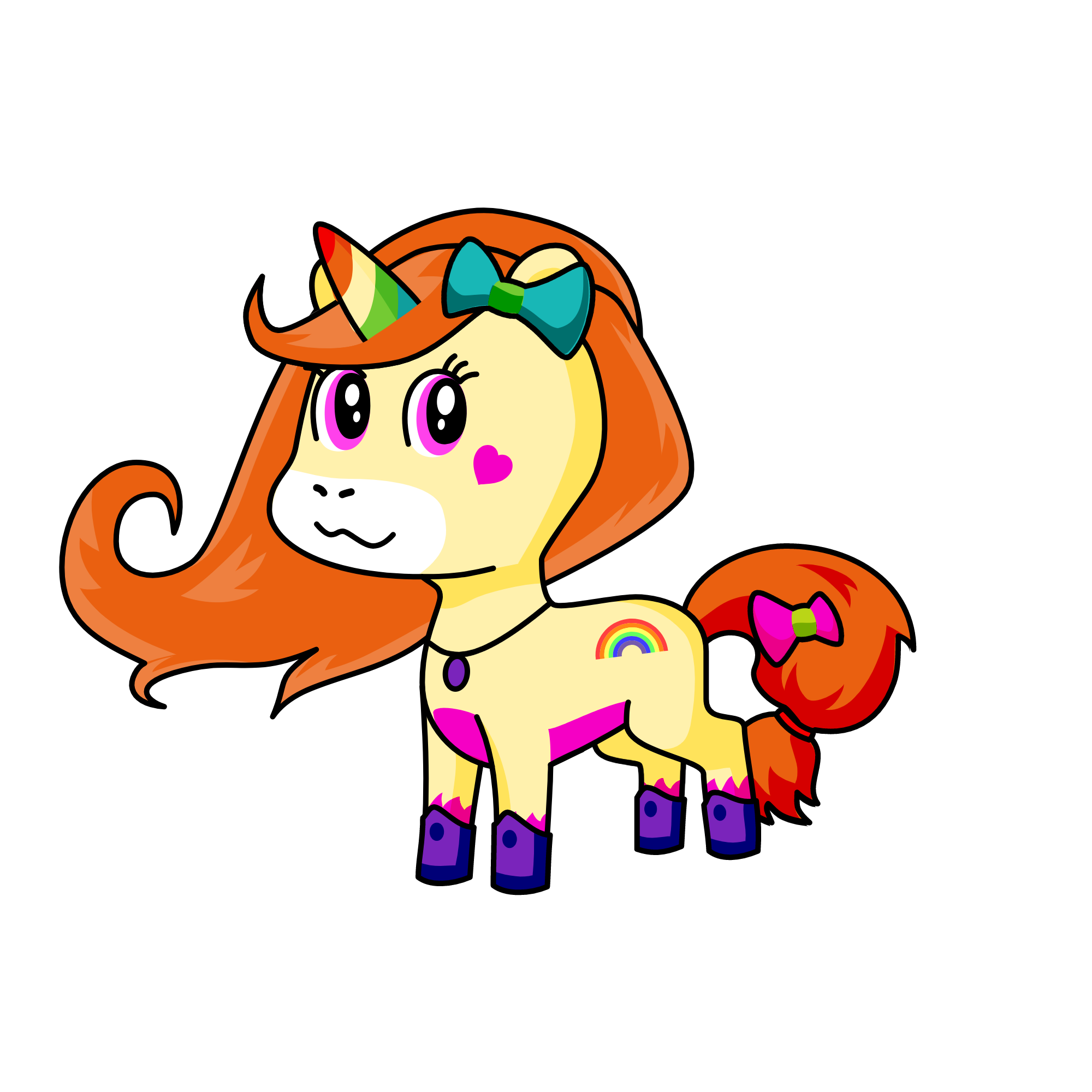 Rainbowtania, the unicorn