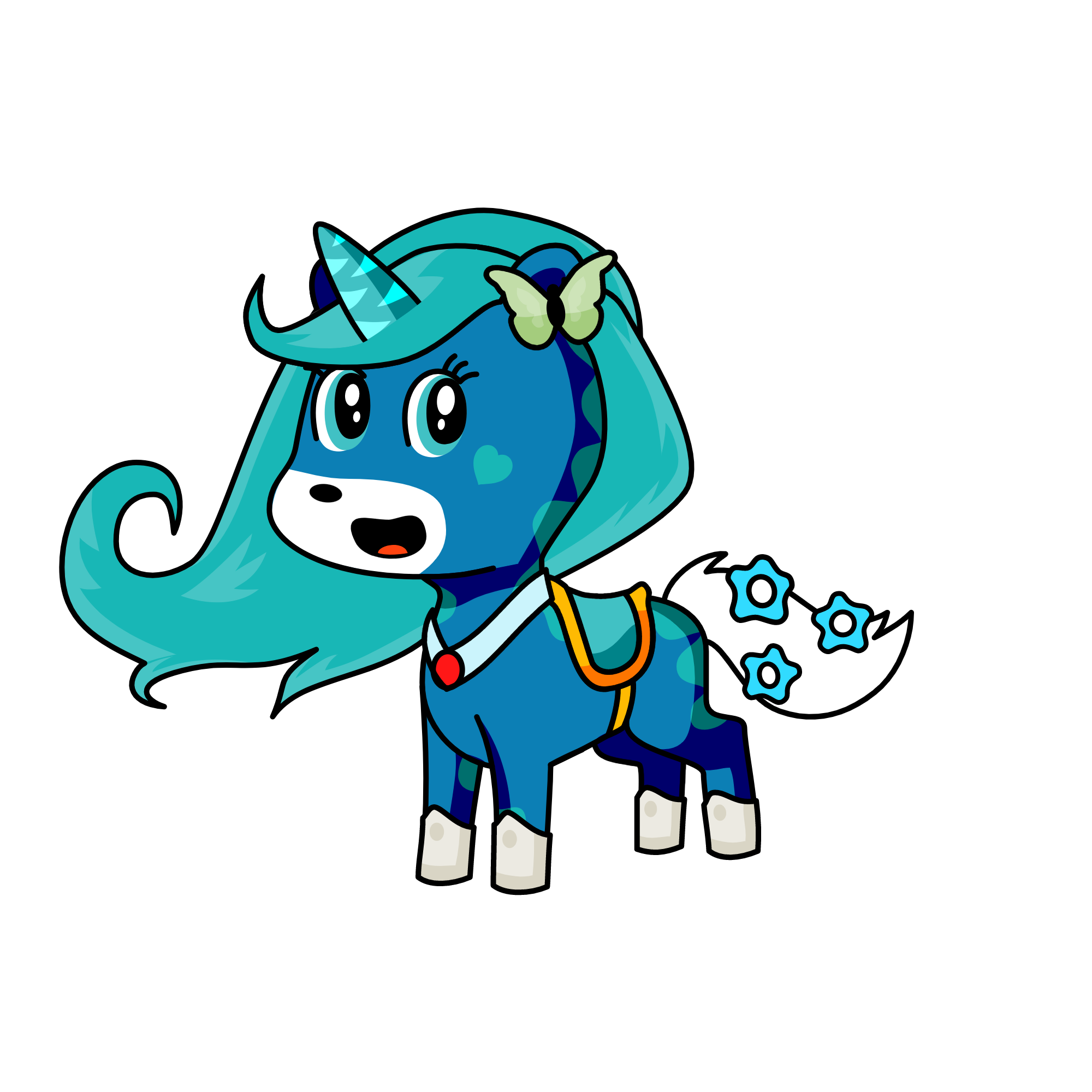 Mimibear, the unicorn