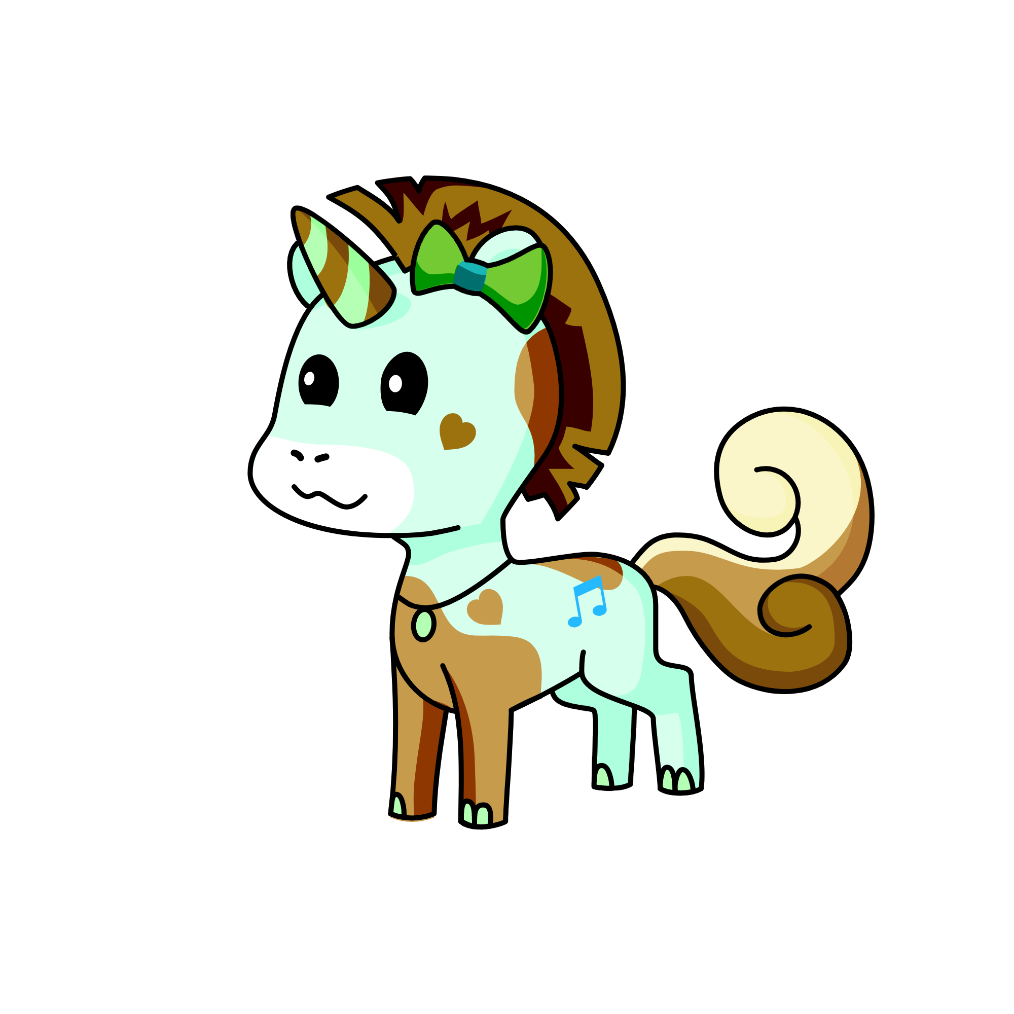 Mint , the unicorn