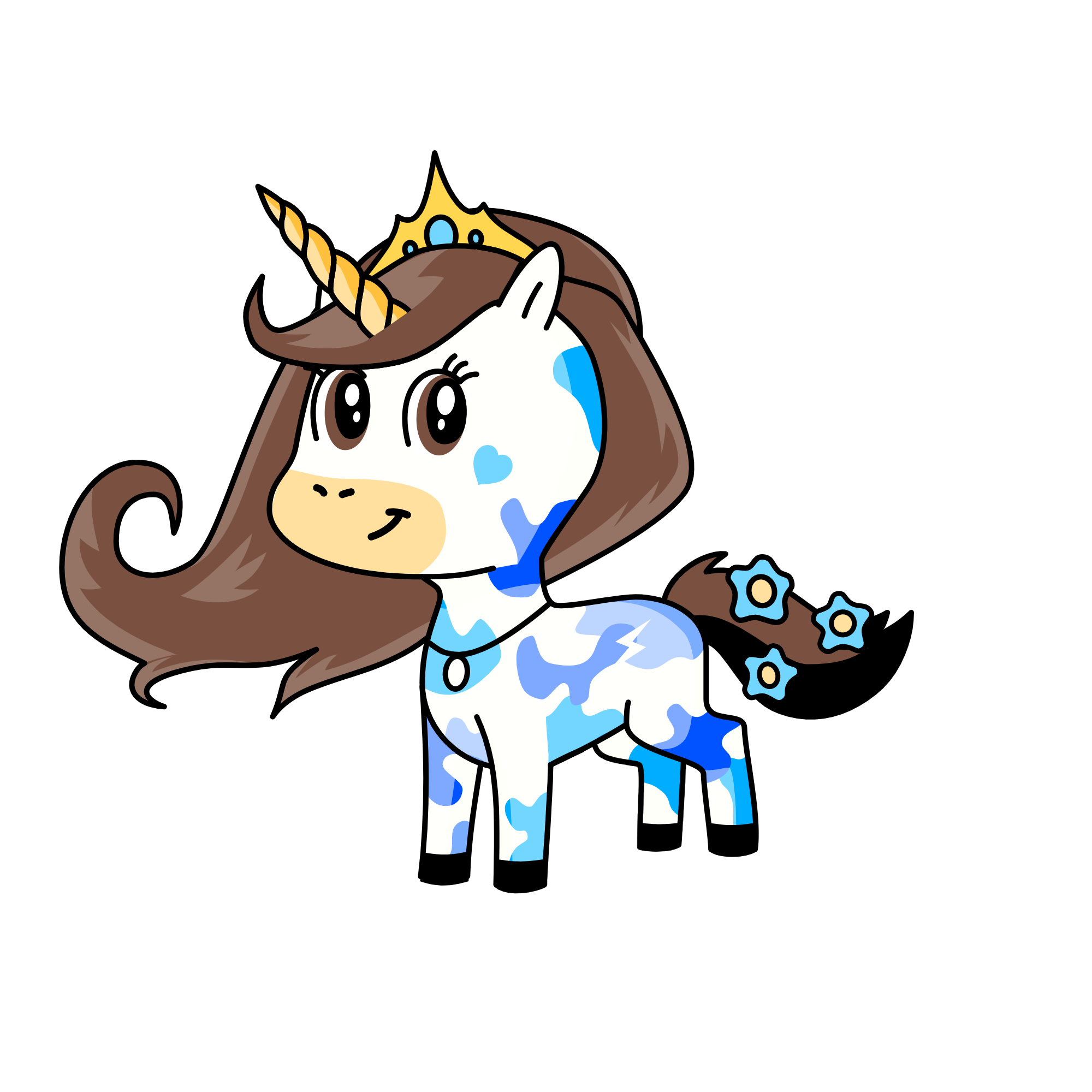 Azurra/Blue, the unicorn
