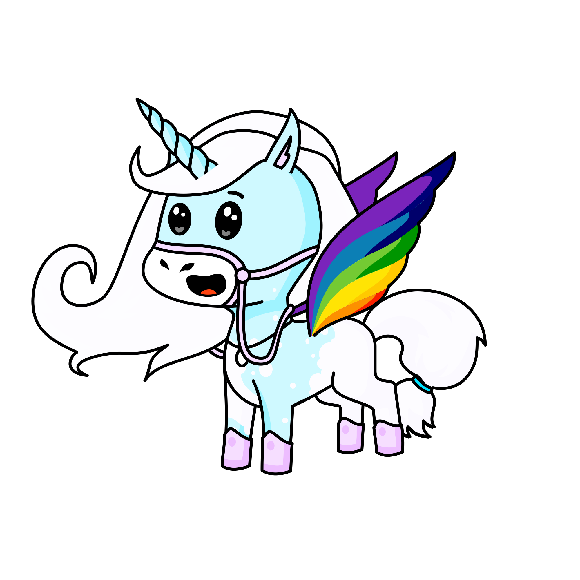 Rainbowshine, the unicorn