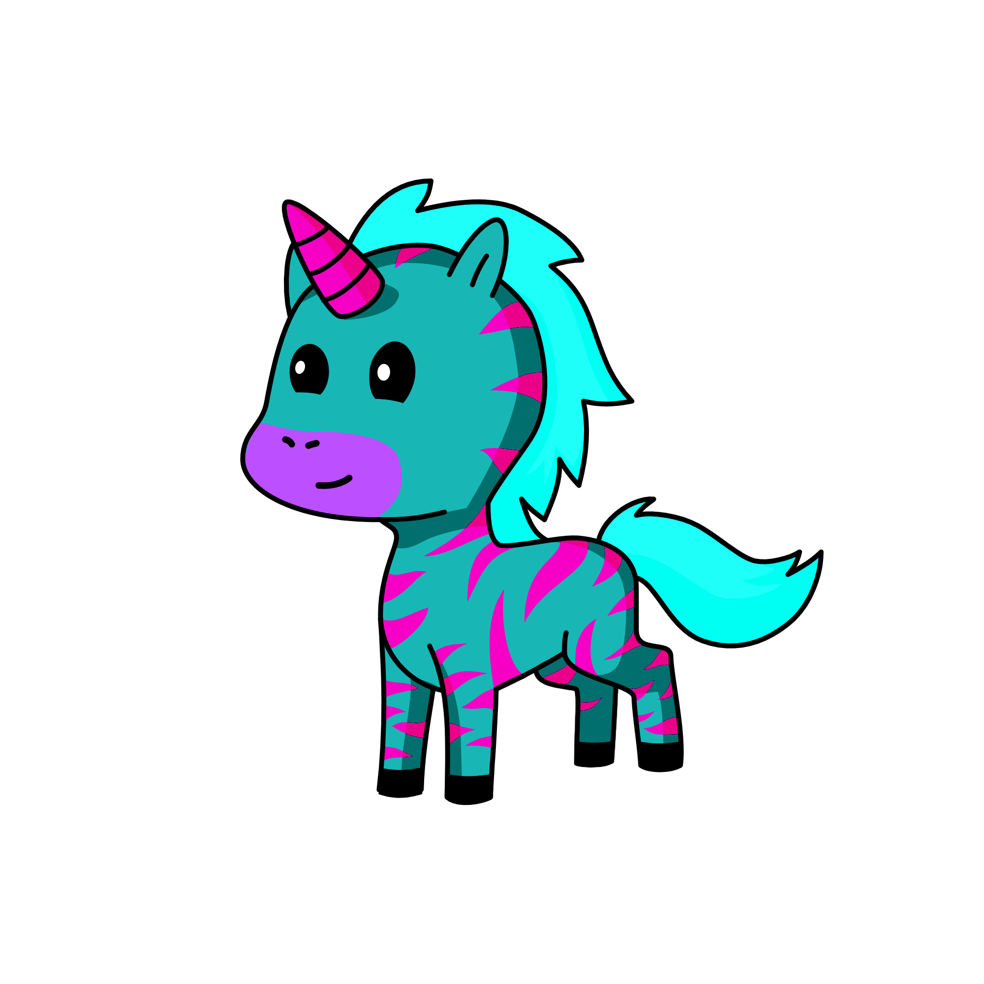 Violet, the unicorn