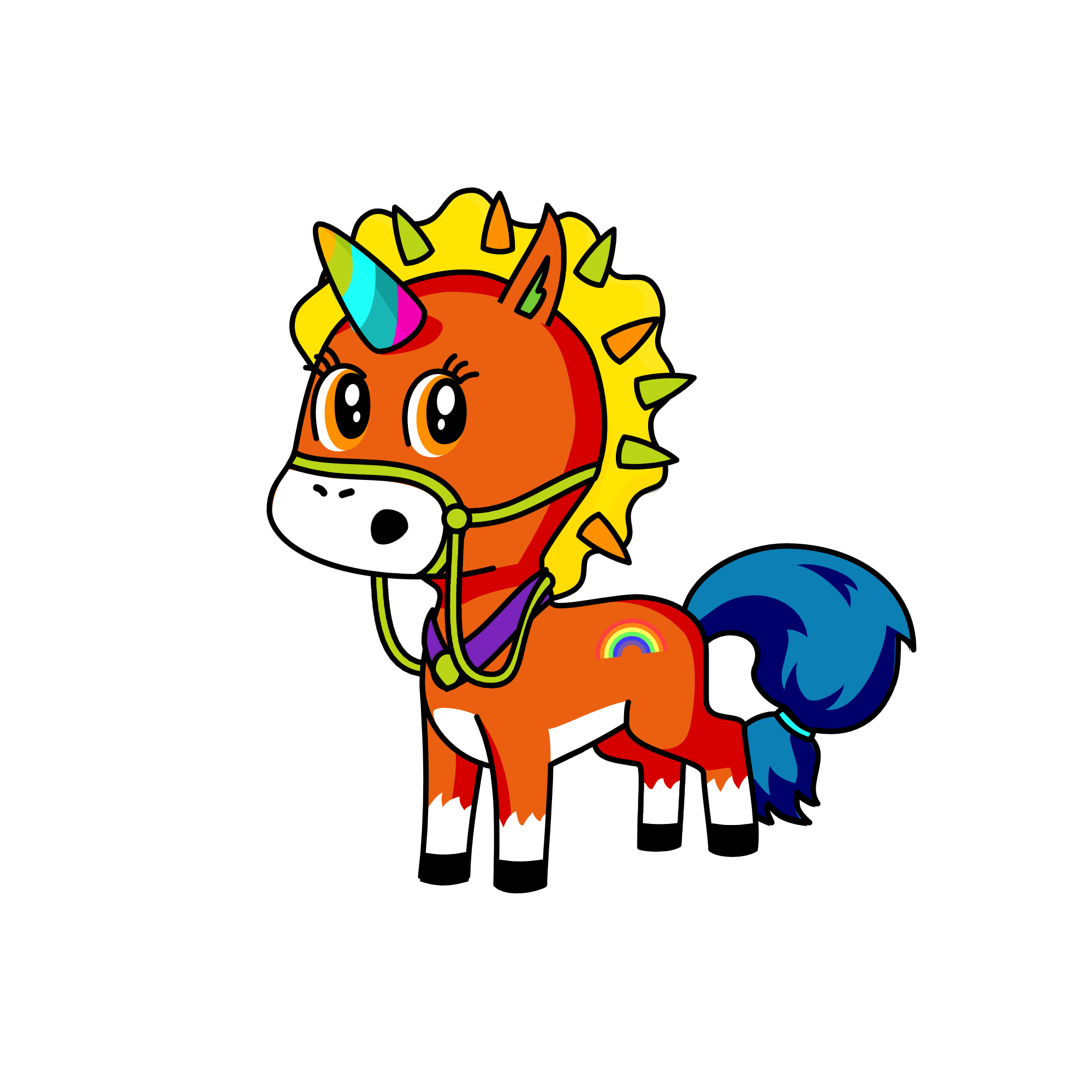 spiky, the unicorn