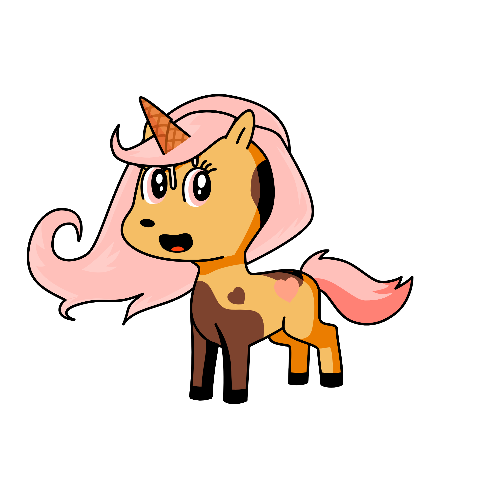 Silly Strawberry, the unicorn