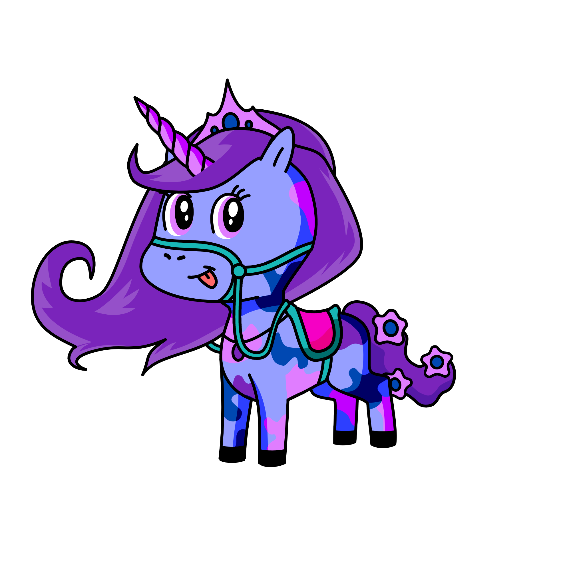 Violet, the unicorn