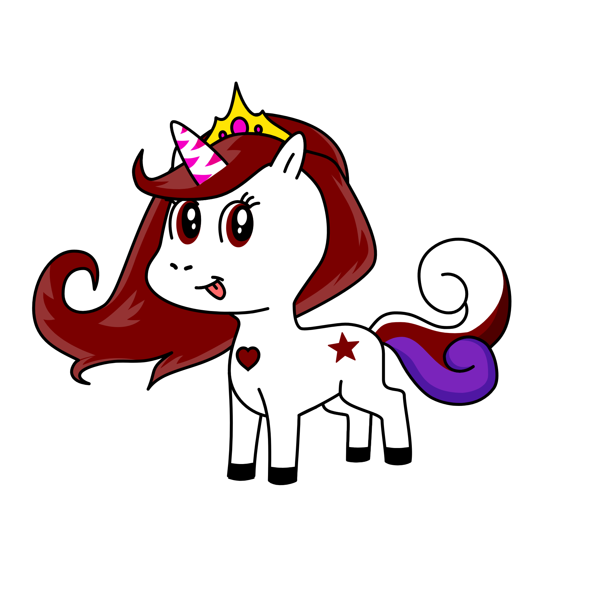 Princess Ruby, the unicorn