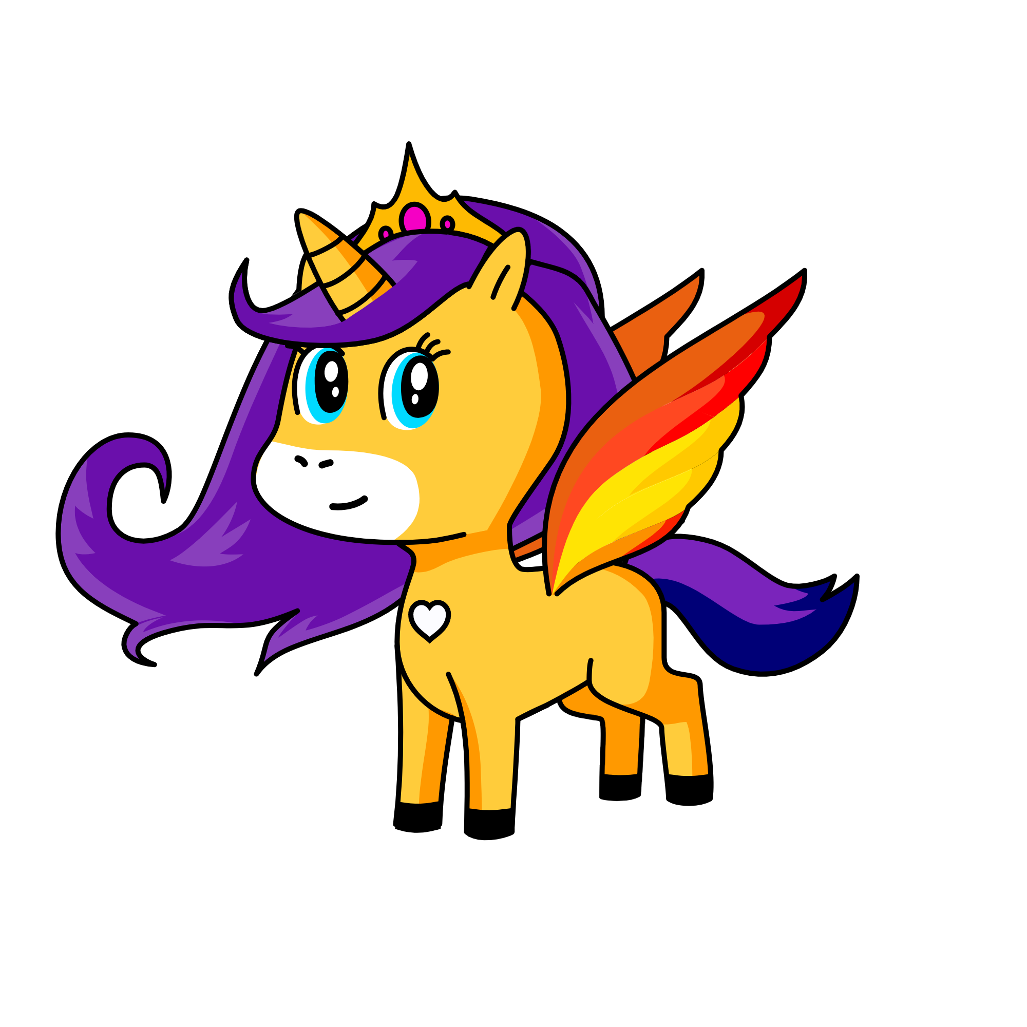 Diamond sunset(combination between Rarity and Sunset Shimmer MLP), the unicorn