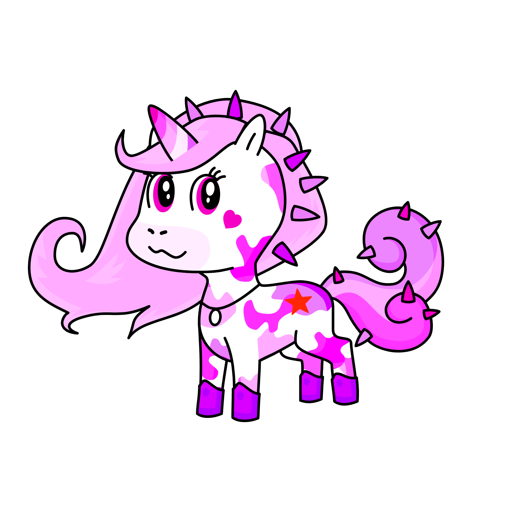 pinki, the unicorn