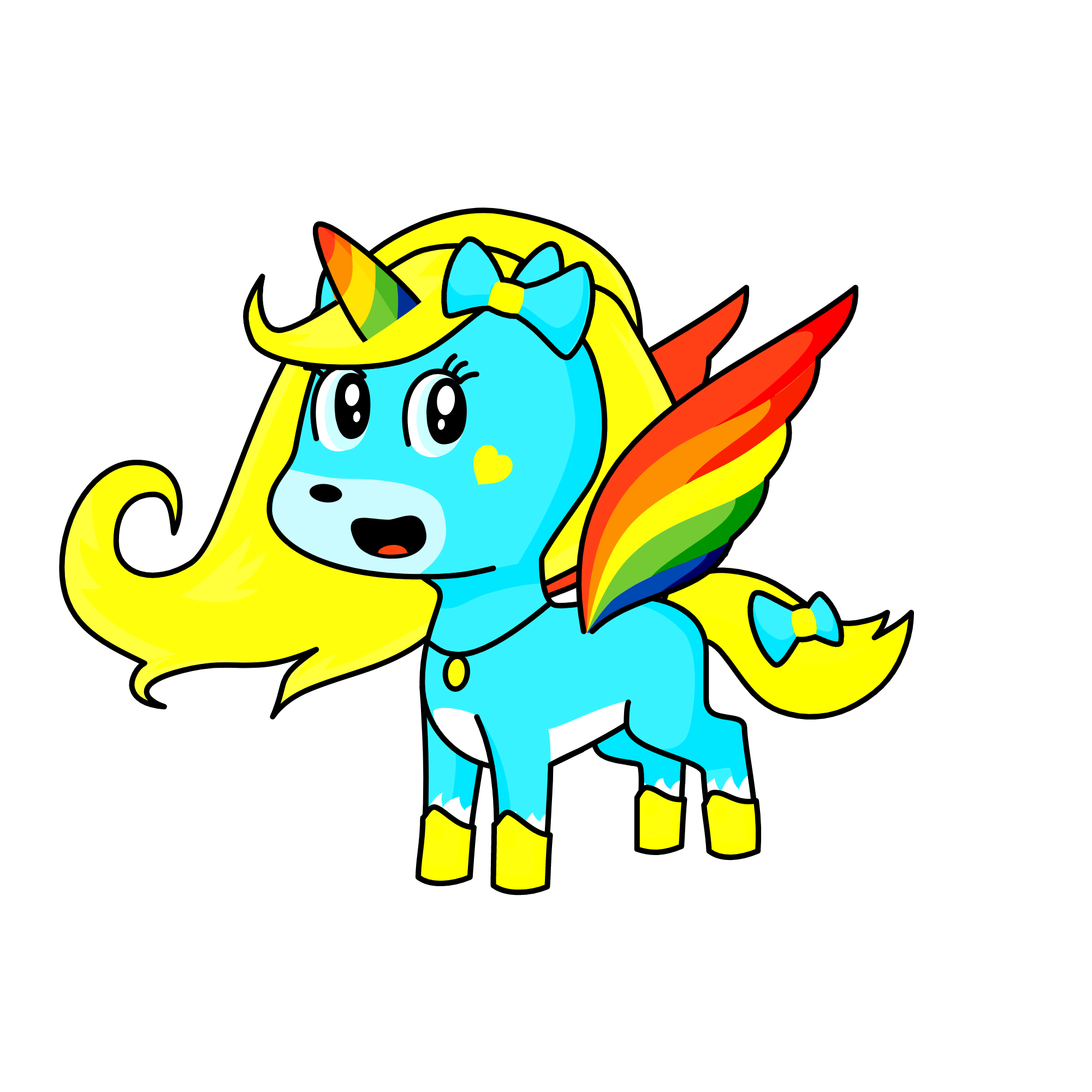 Sky Cloudington, the unicorn
