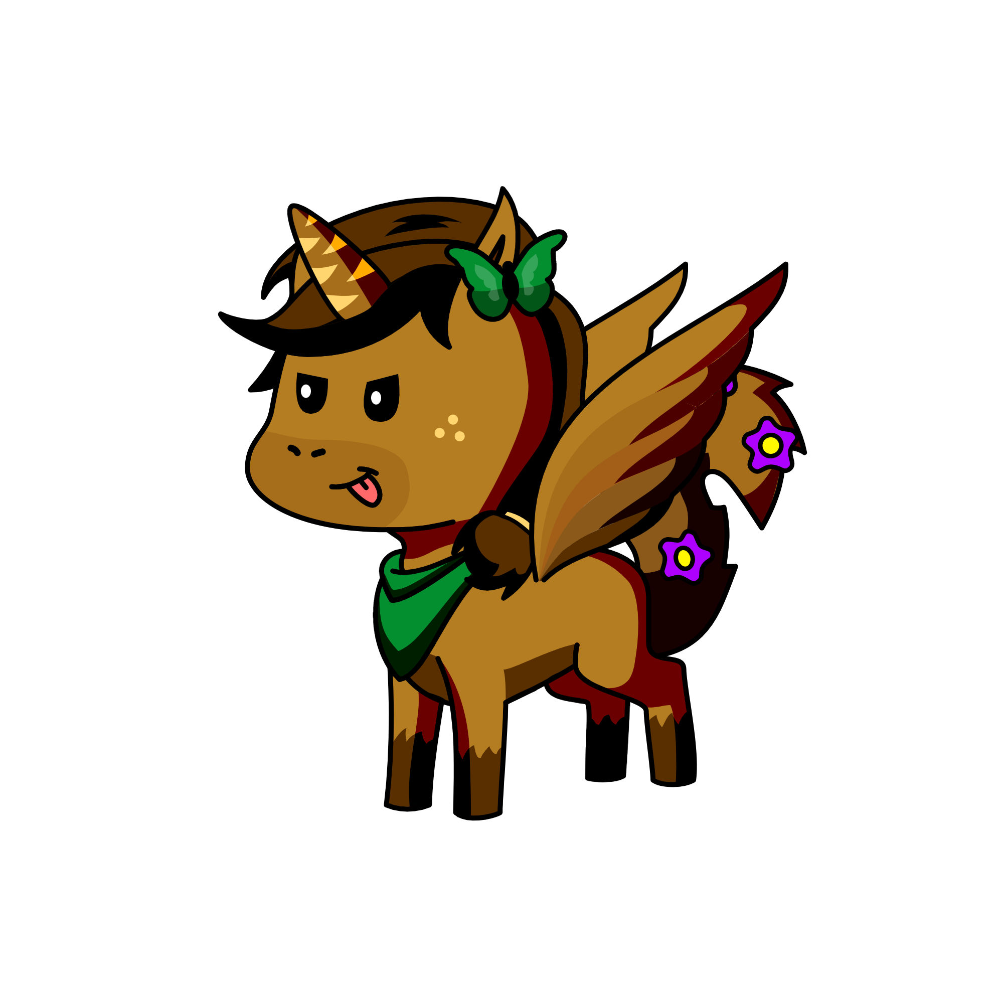 Dog horse transfur, the unicorn