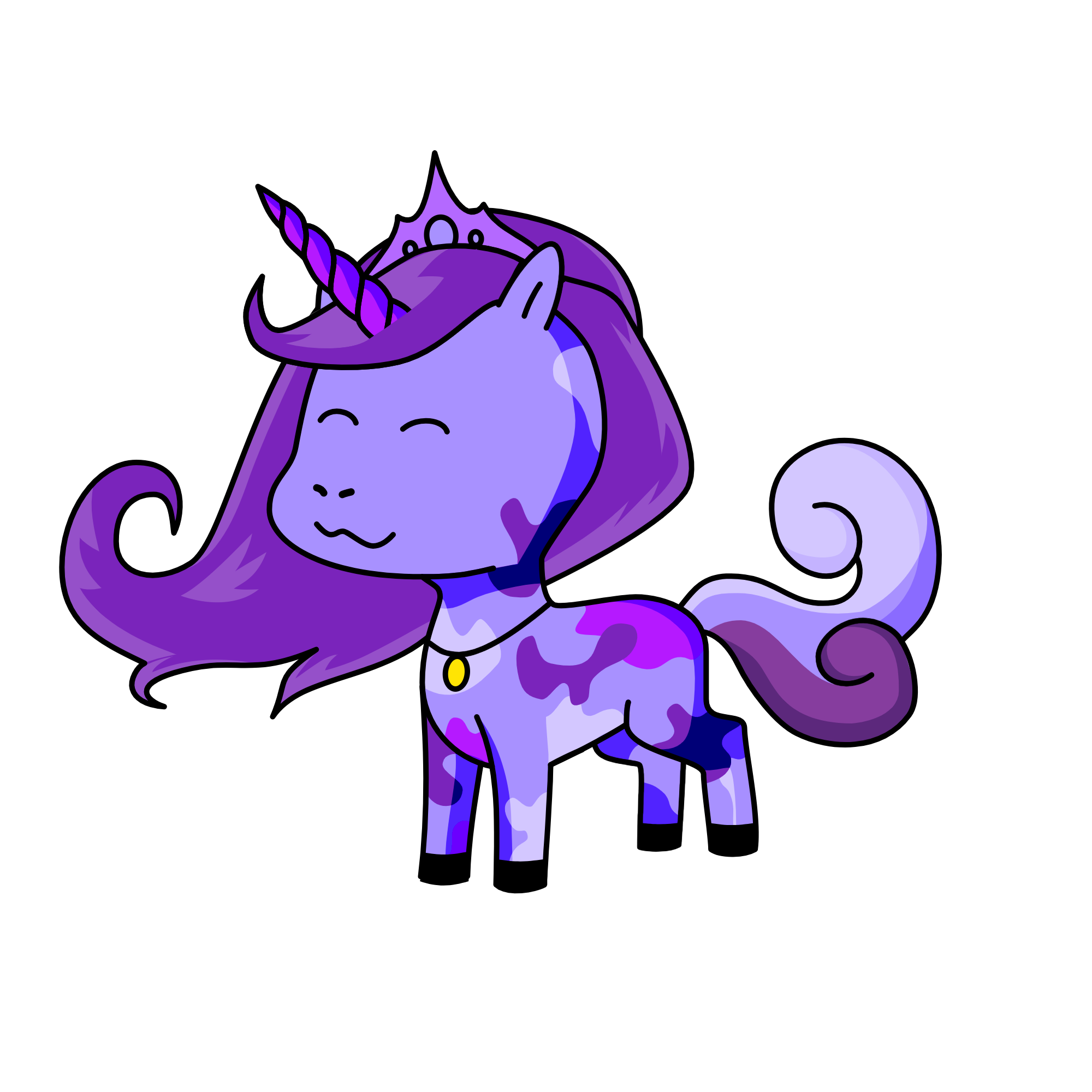 violet, the unicorn