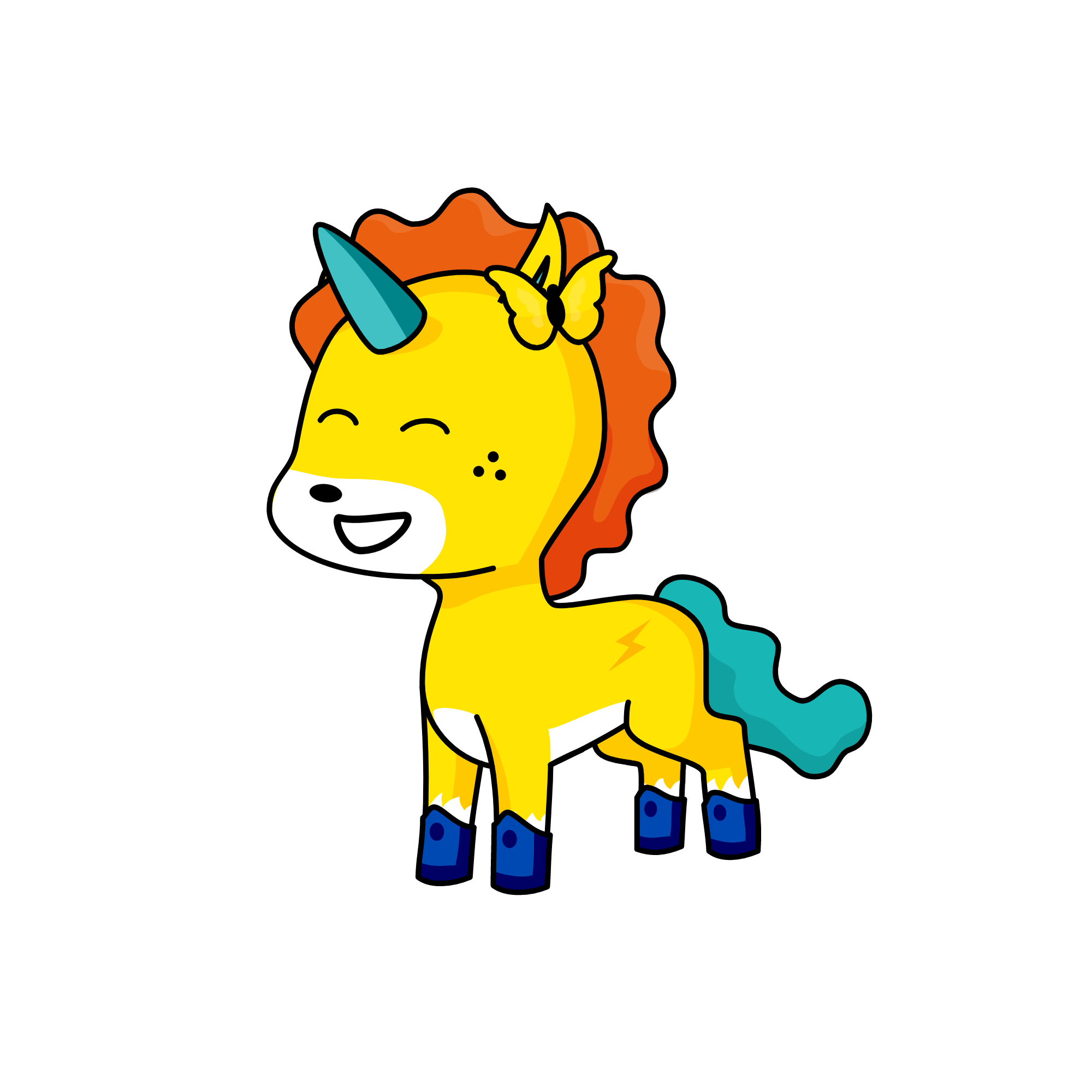 Snow, the unicorn