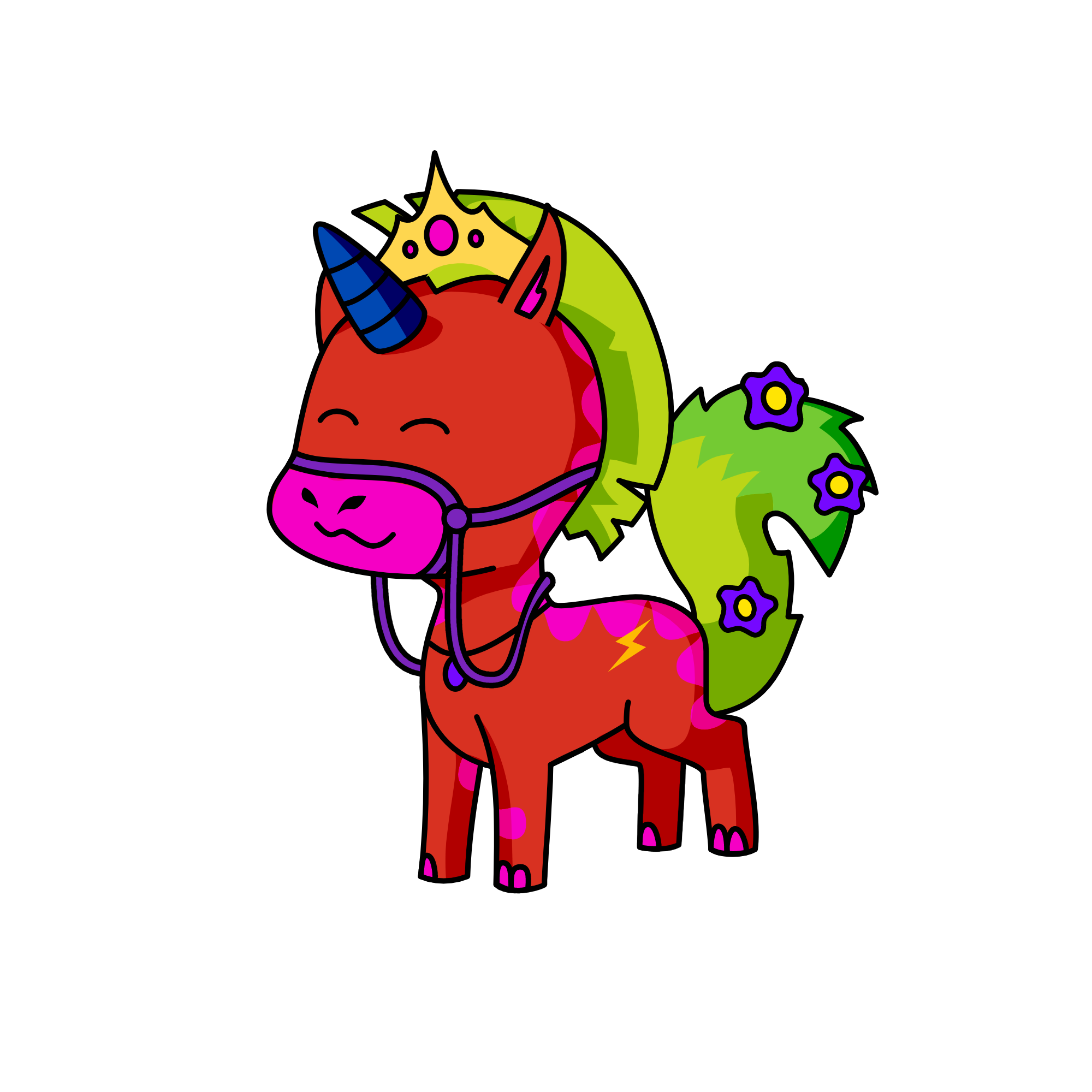 Sunrise, the unicorn