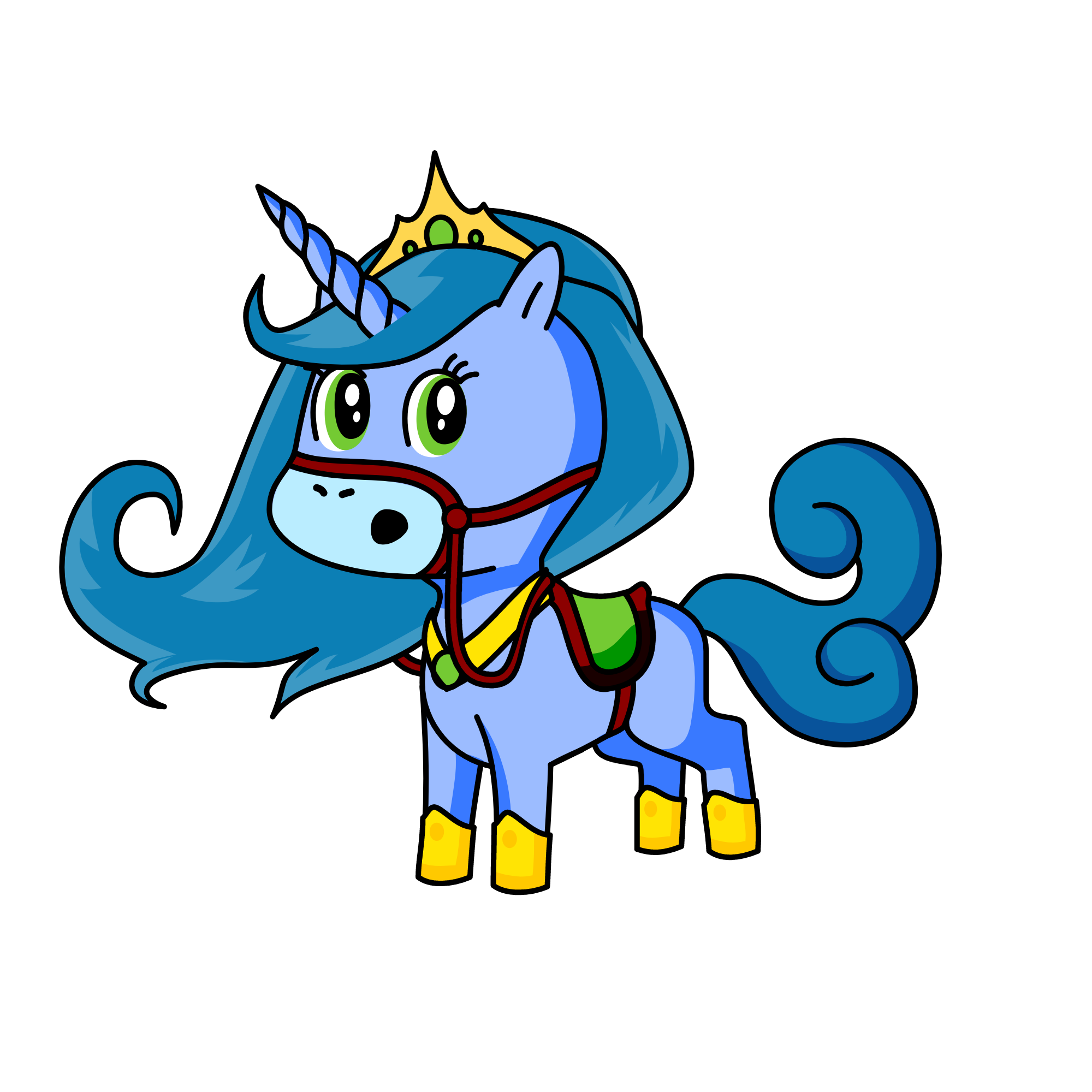 Blueberry, the unicorn