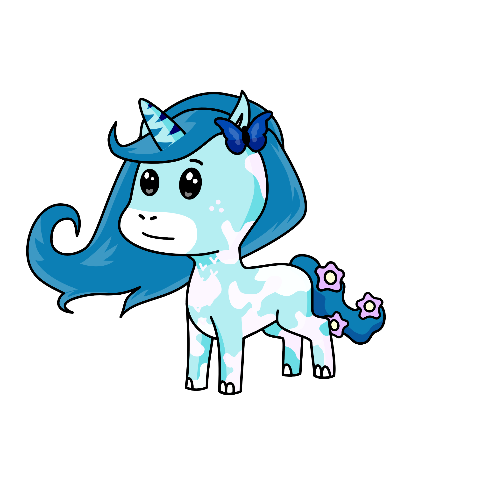 Shy, the unicorn