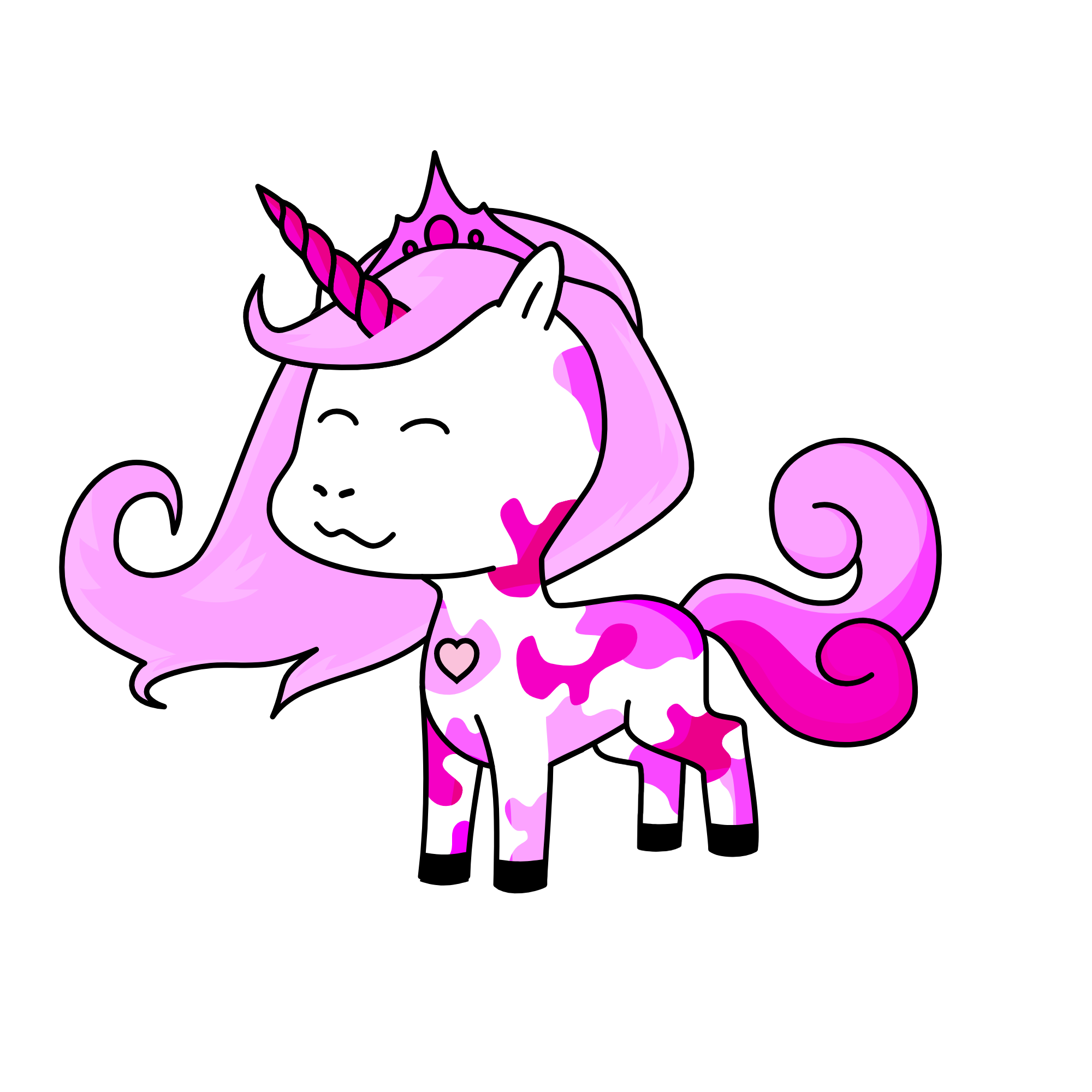 pink queen, the unicorn