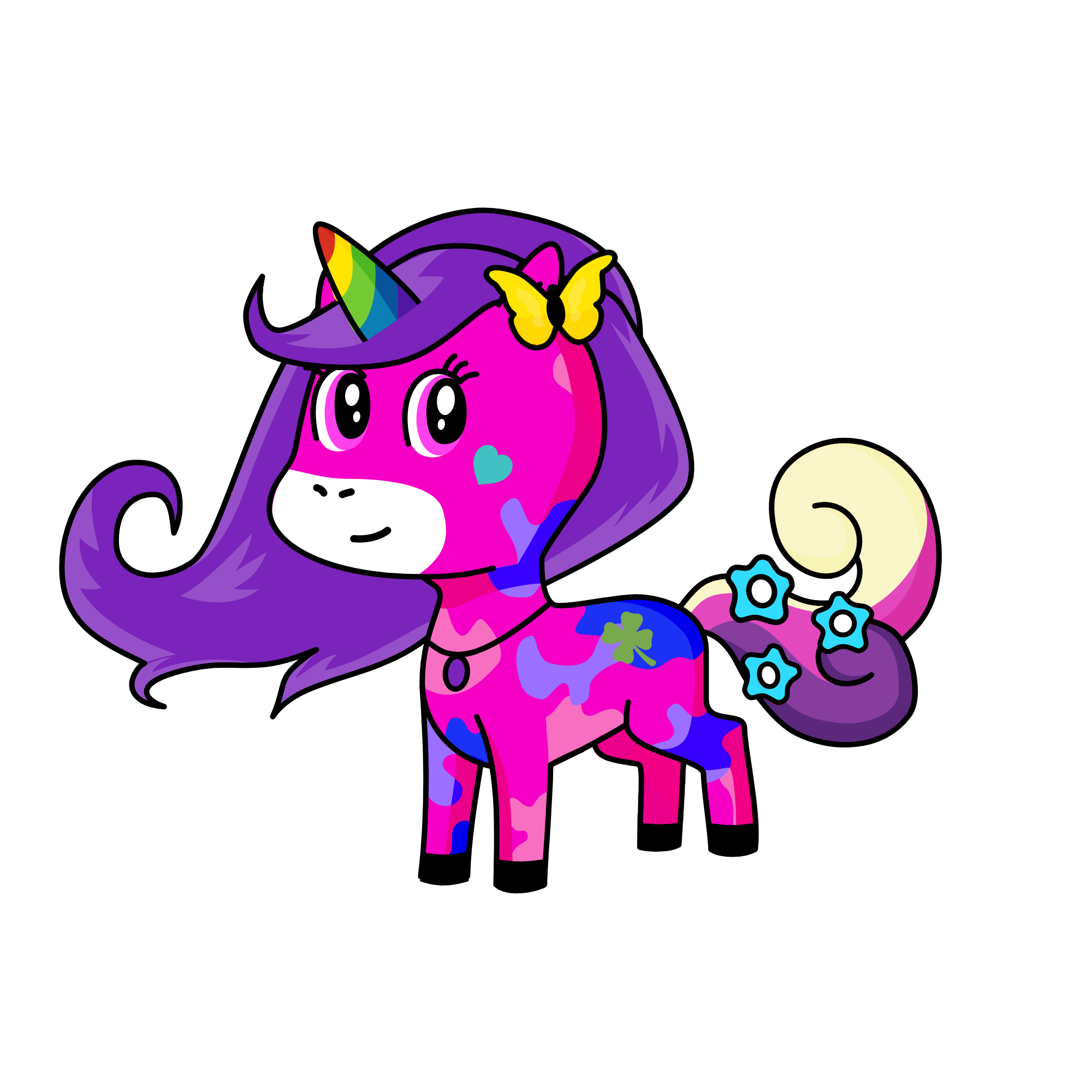 Lily Sprinkle Cake, the unicorn
