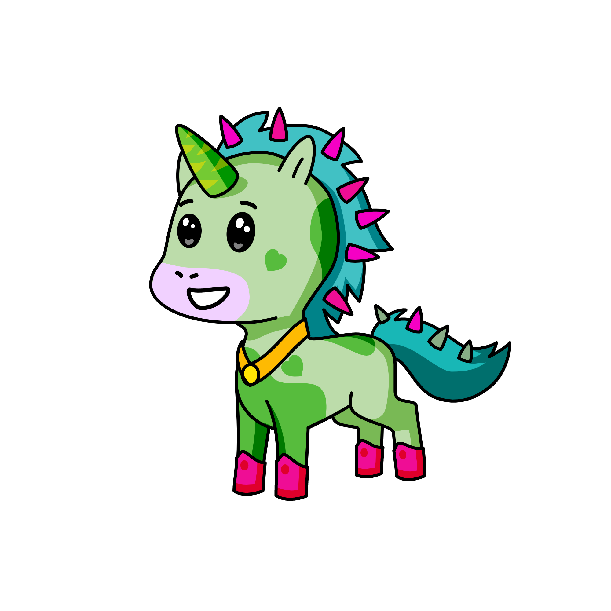 Spiky, the unicorn