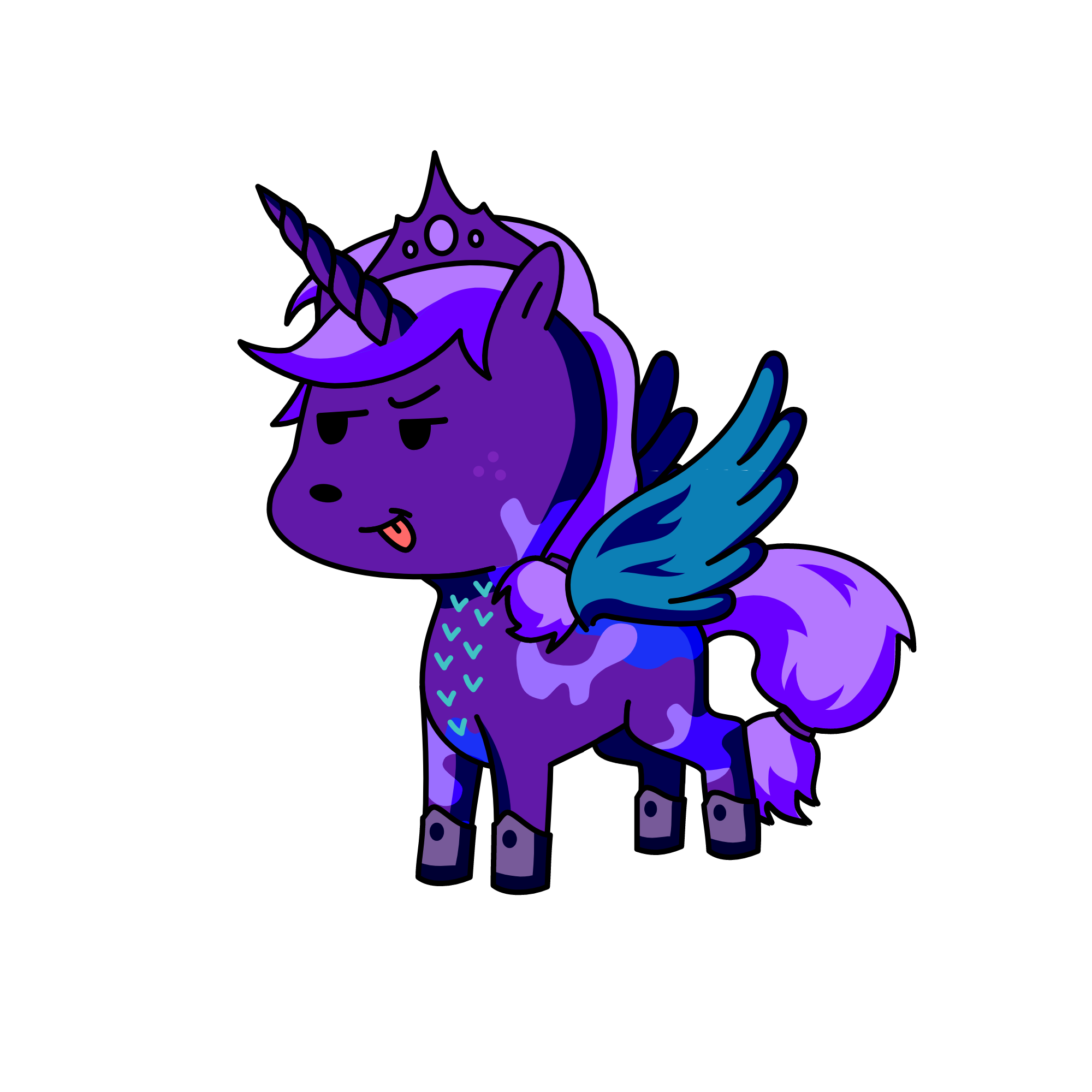 Plum Moonlight, the unicorn