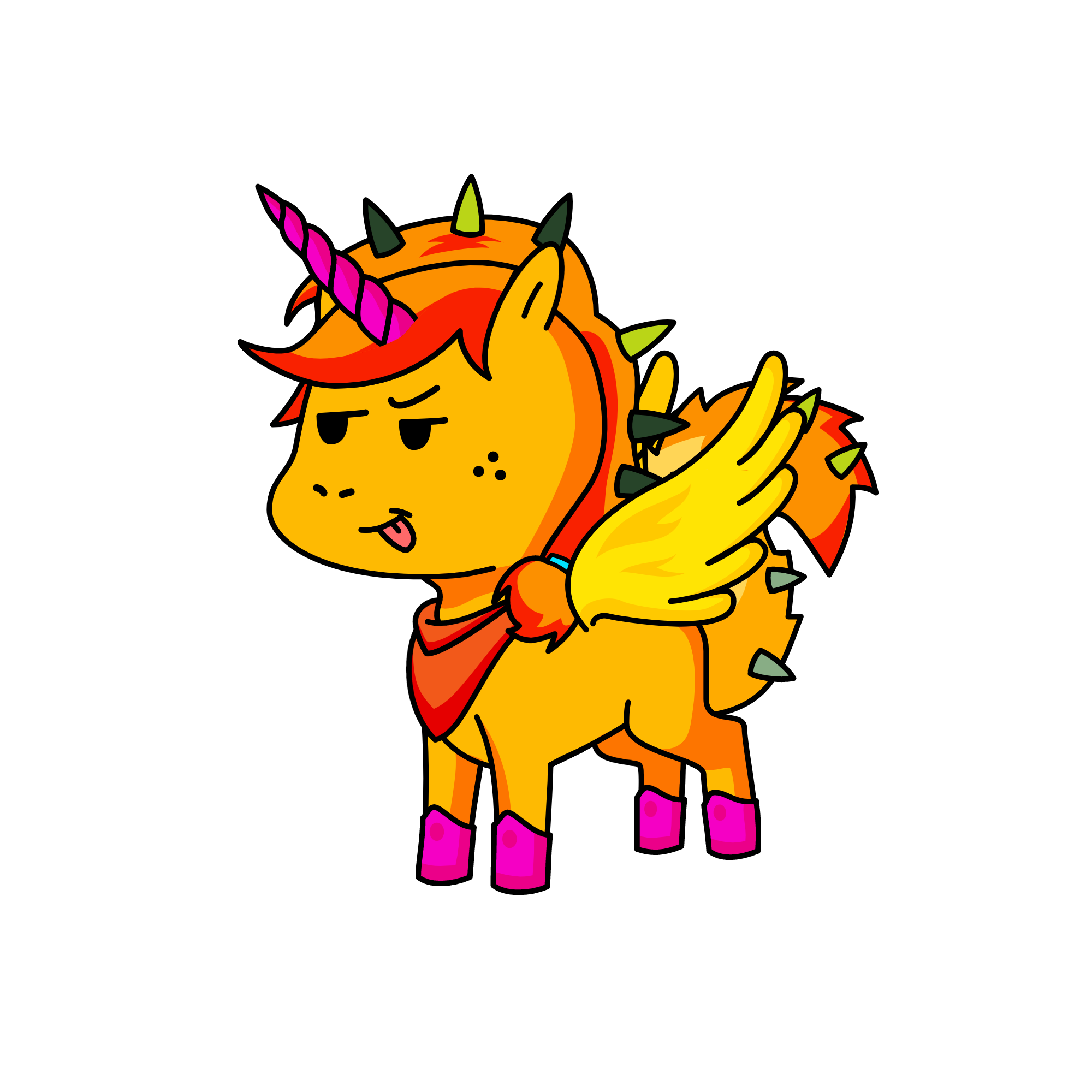 Squirrel Flight, the unicorn