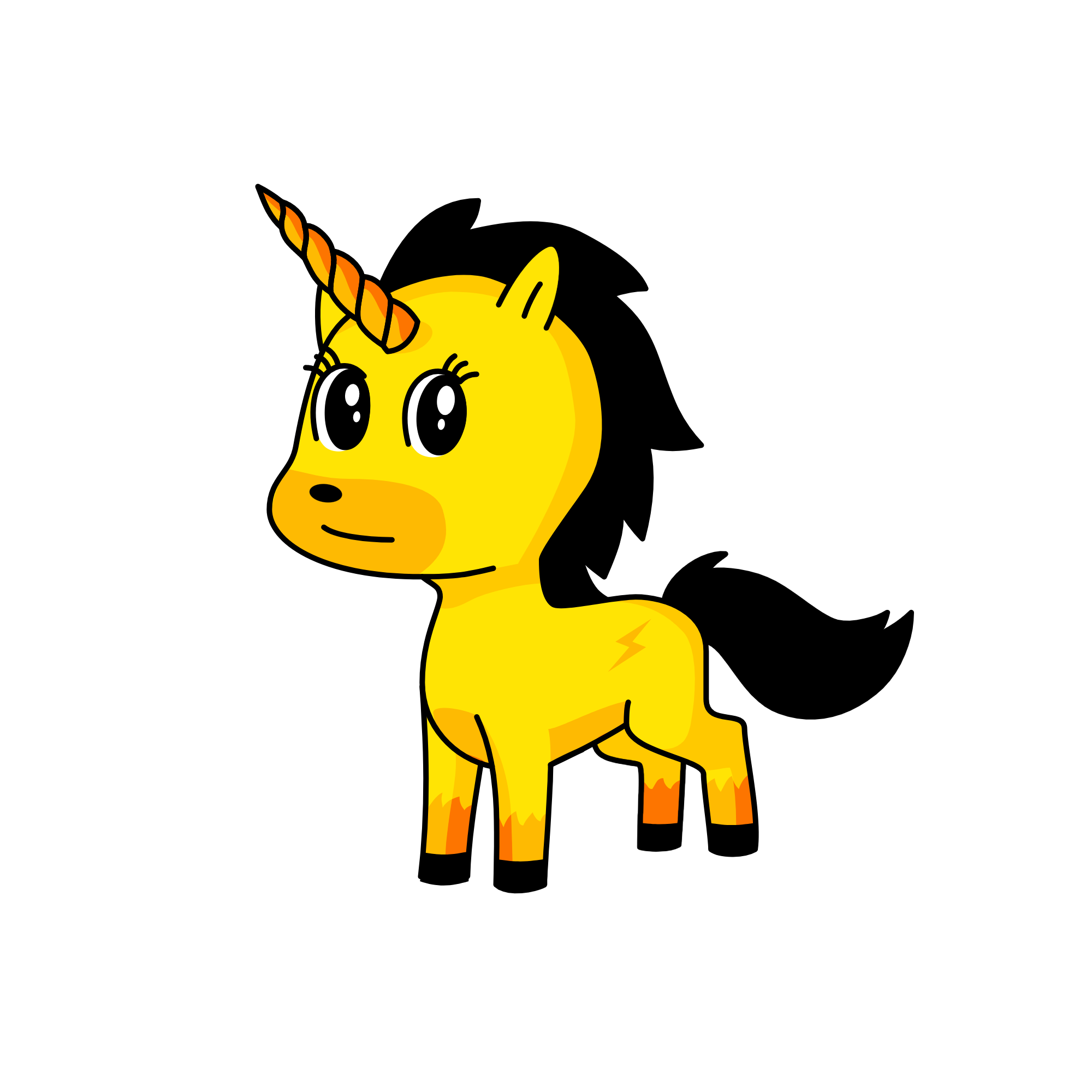 ⚫◽⚫Help me, the unicorn