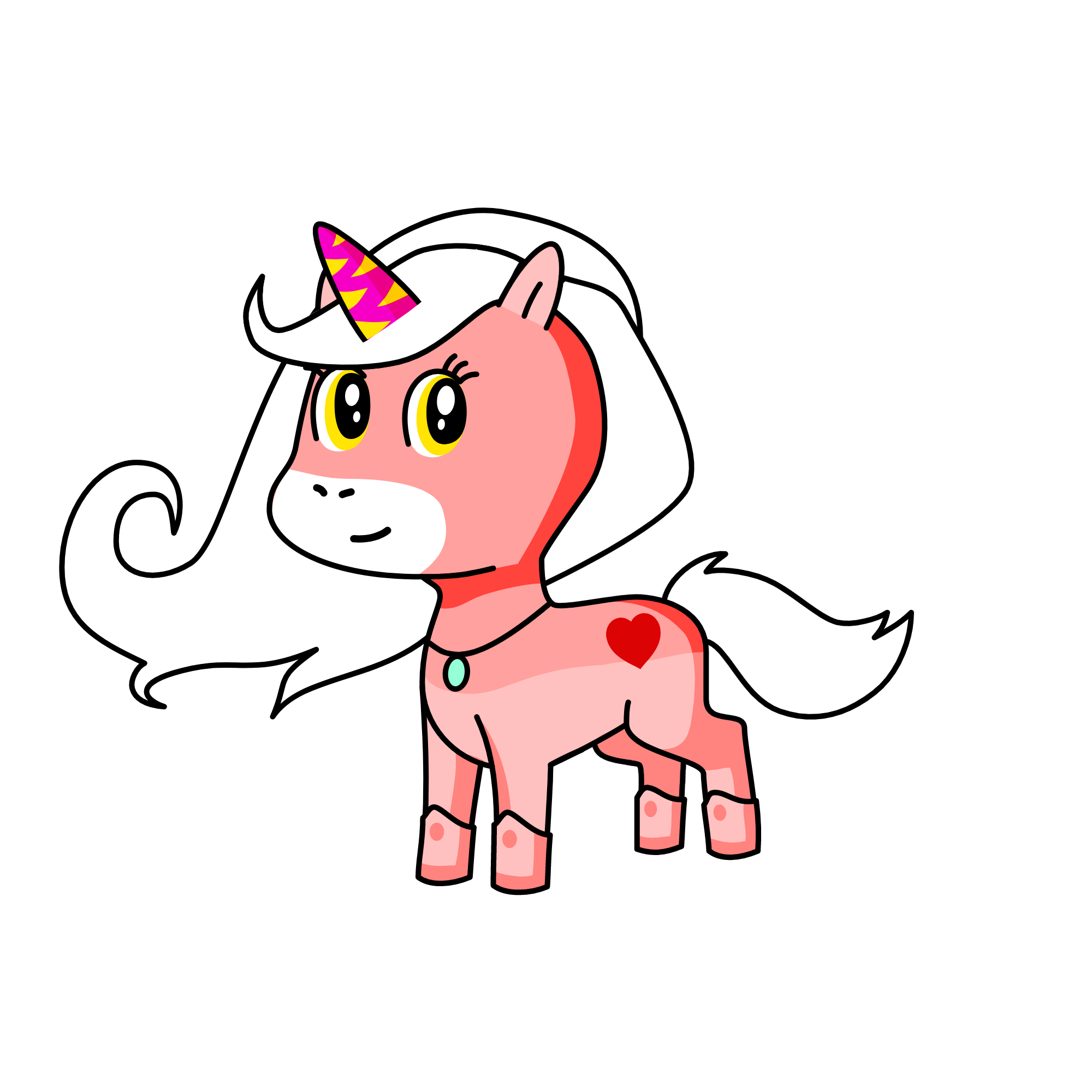 Lemon Peach , the unicorn