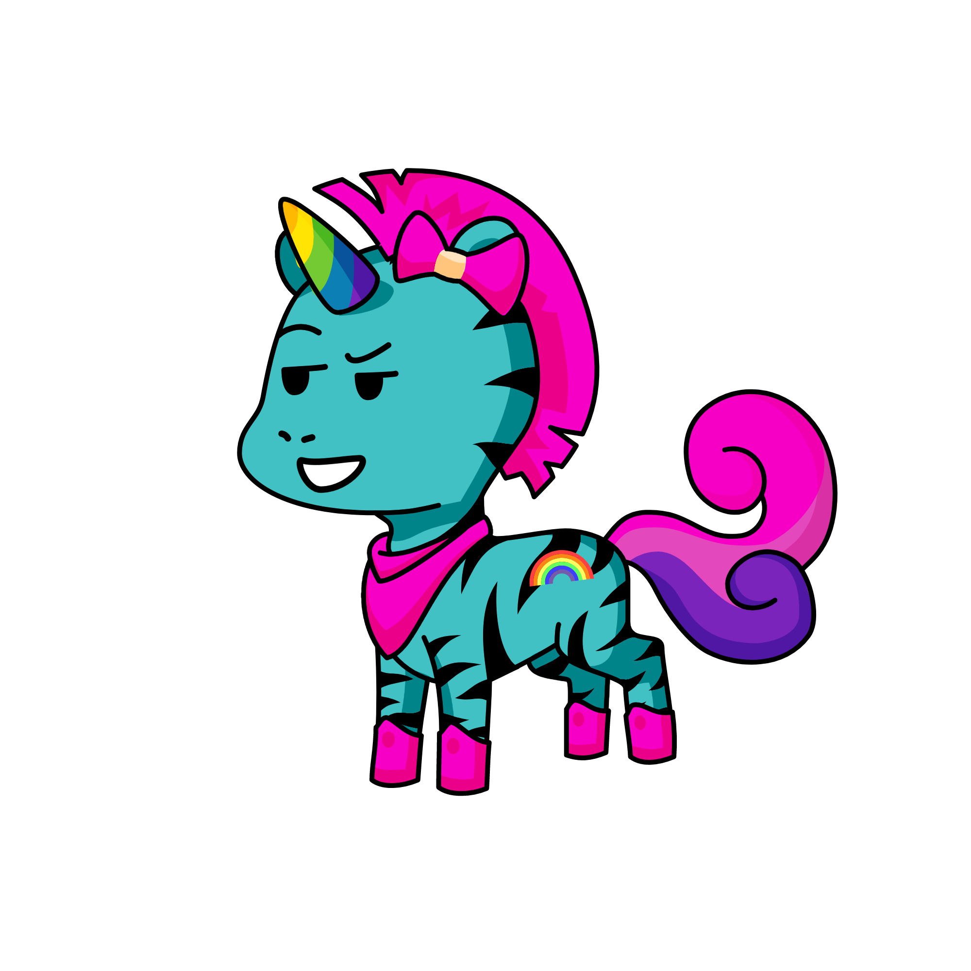 Dinky, the unicorn