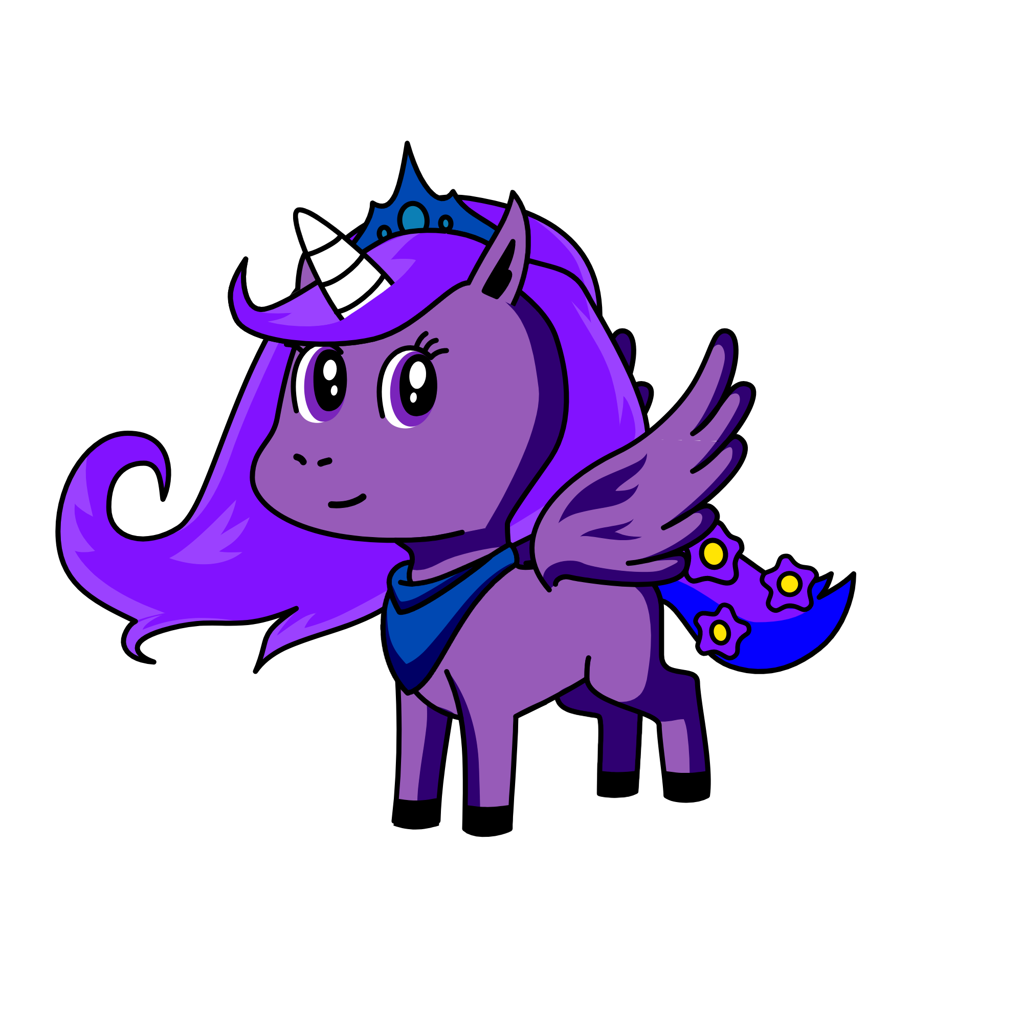 violet, the unicorn