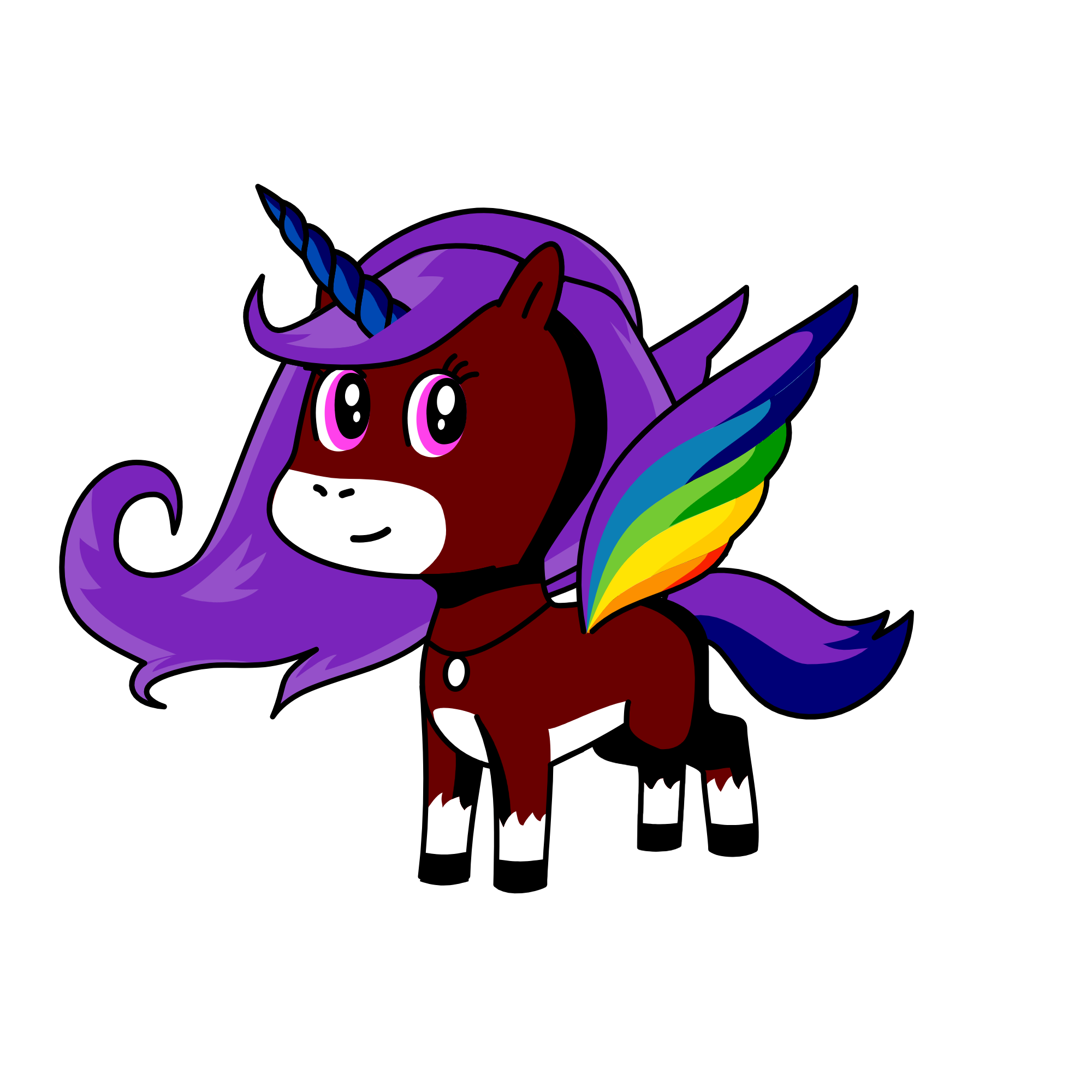 violet, the unicorn