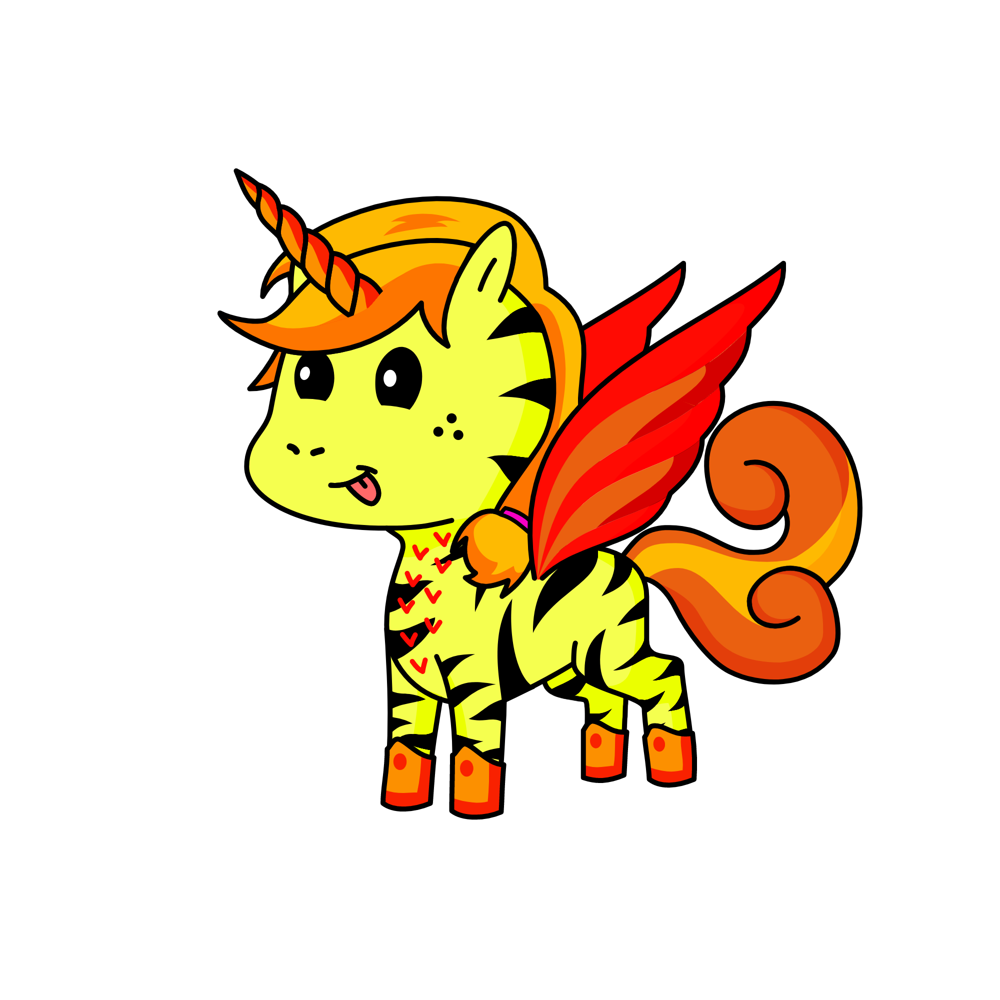 Iceflame, the unicorn