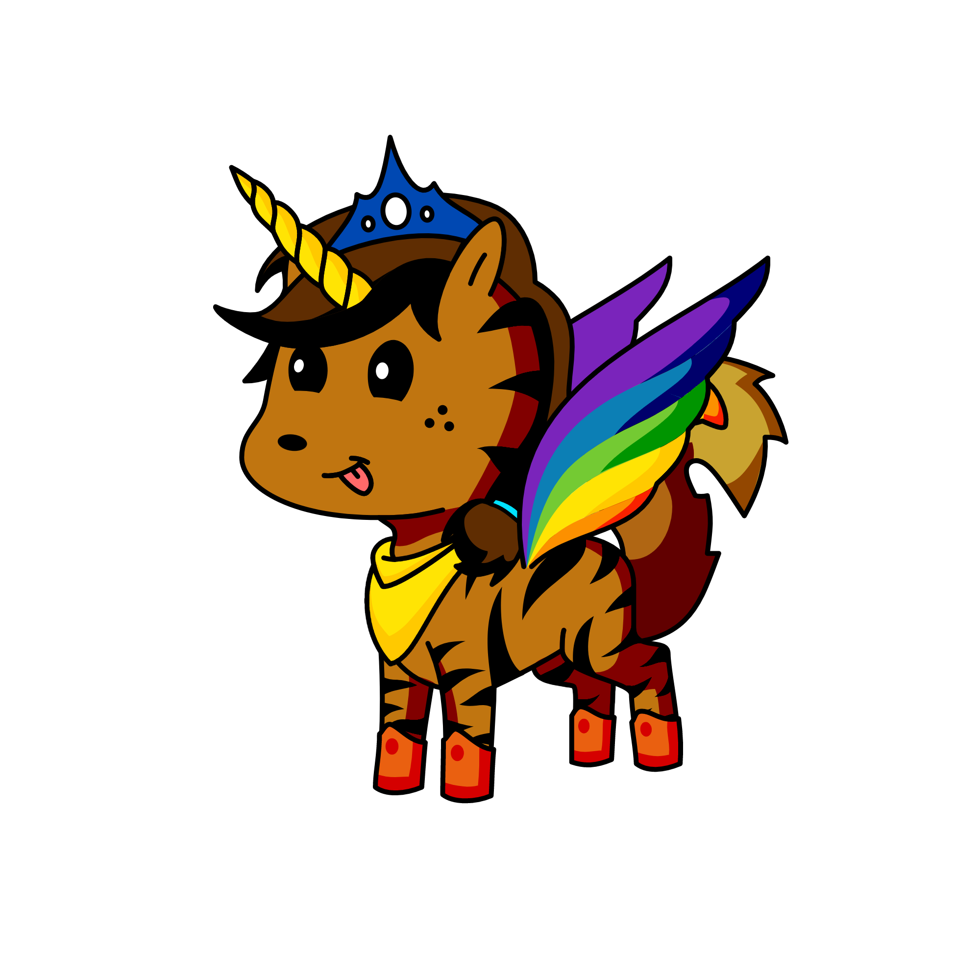 Starlight Rainbow-Wings, the unicorn