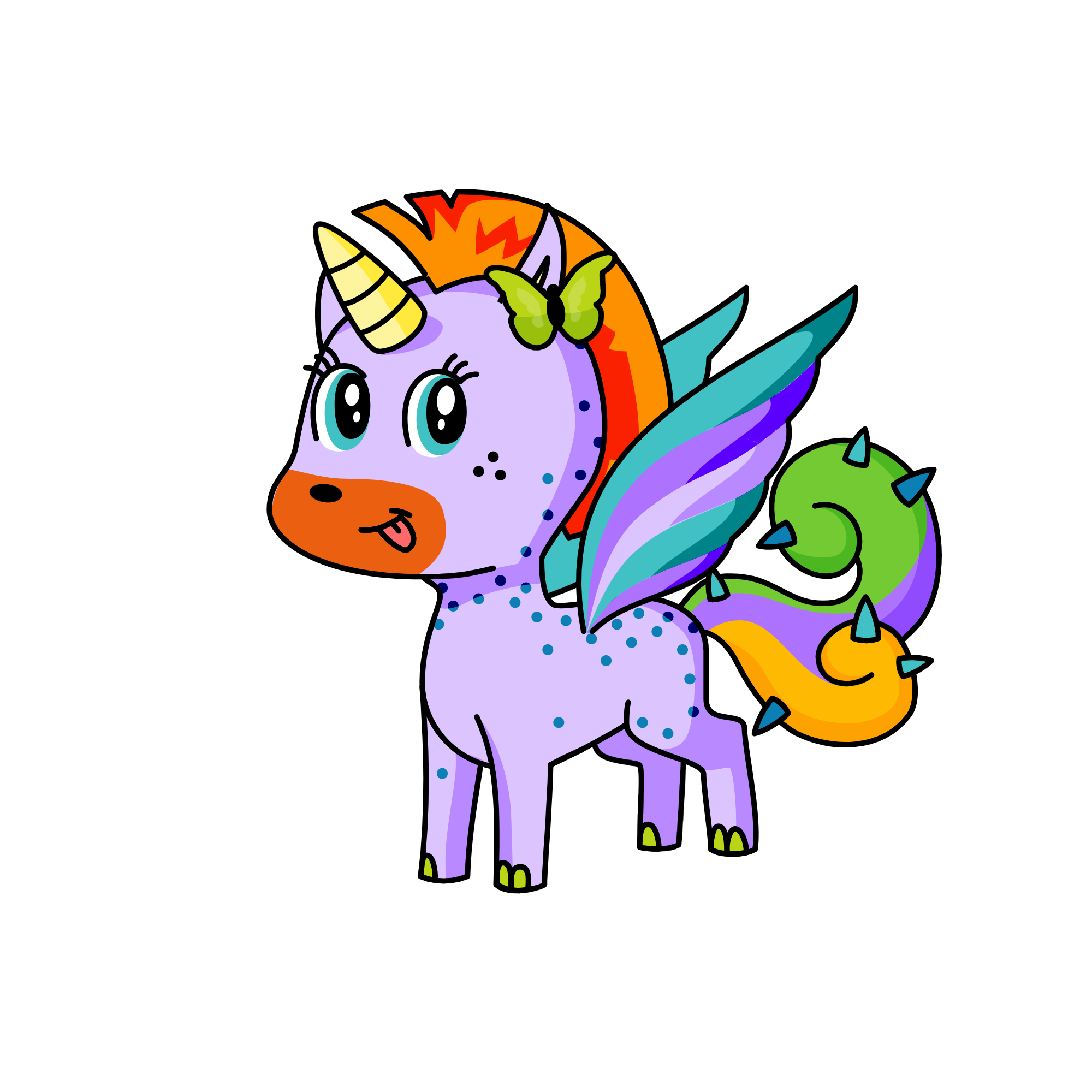 Cute, the unicorn