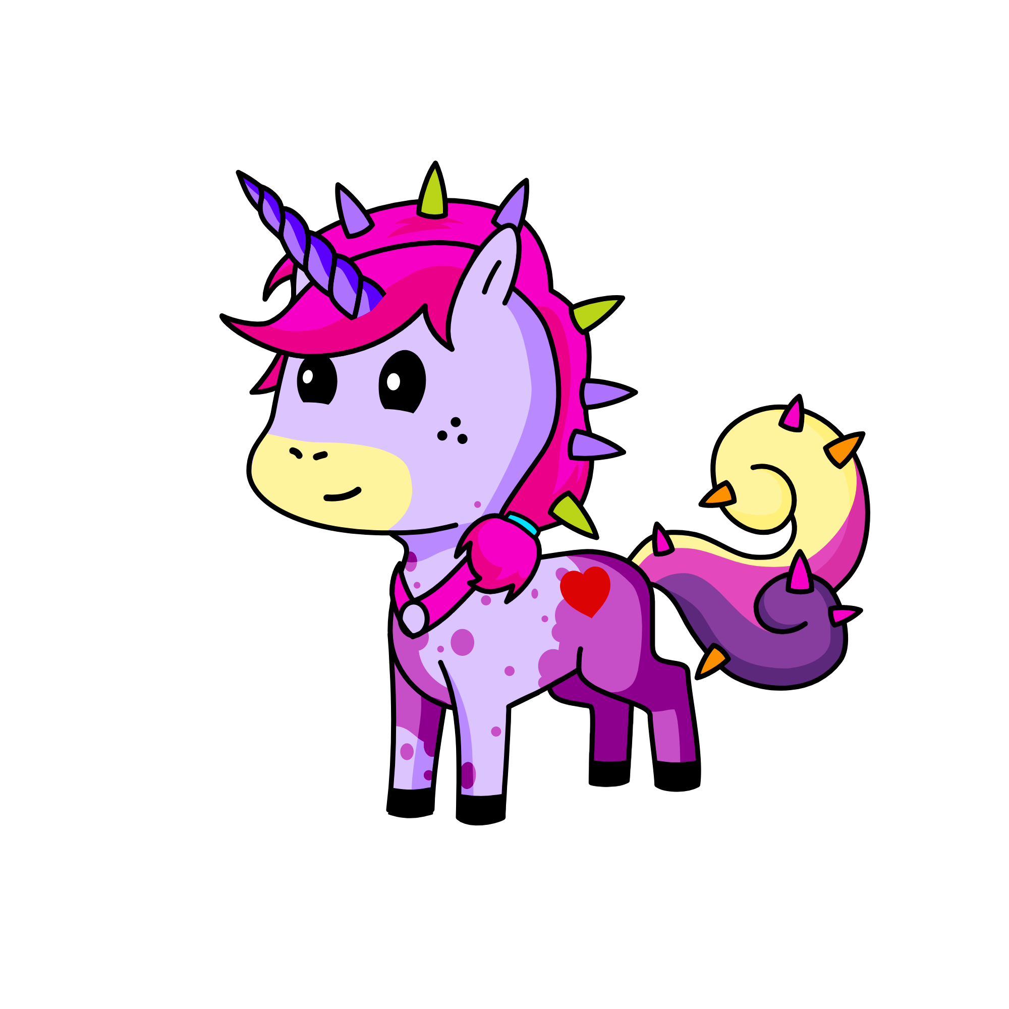 Spiker, the unicorn