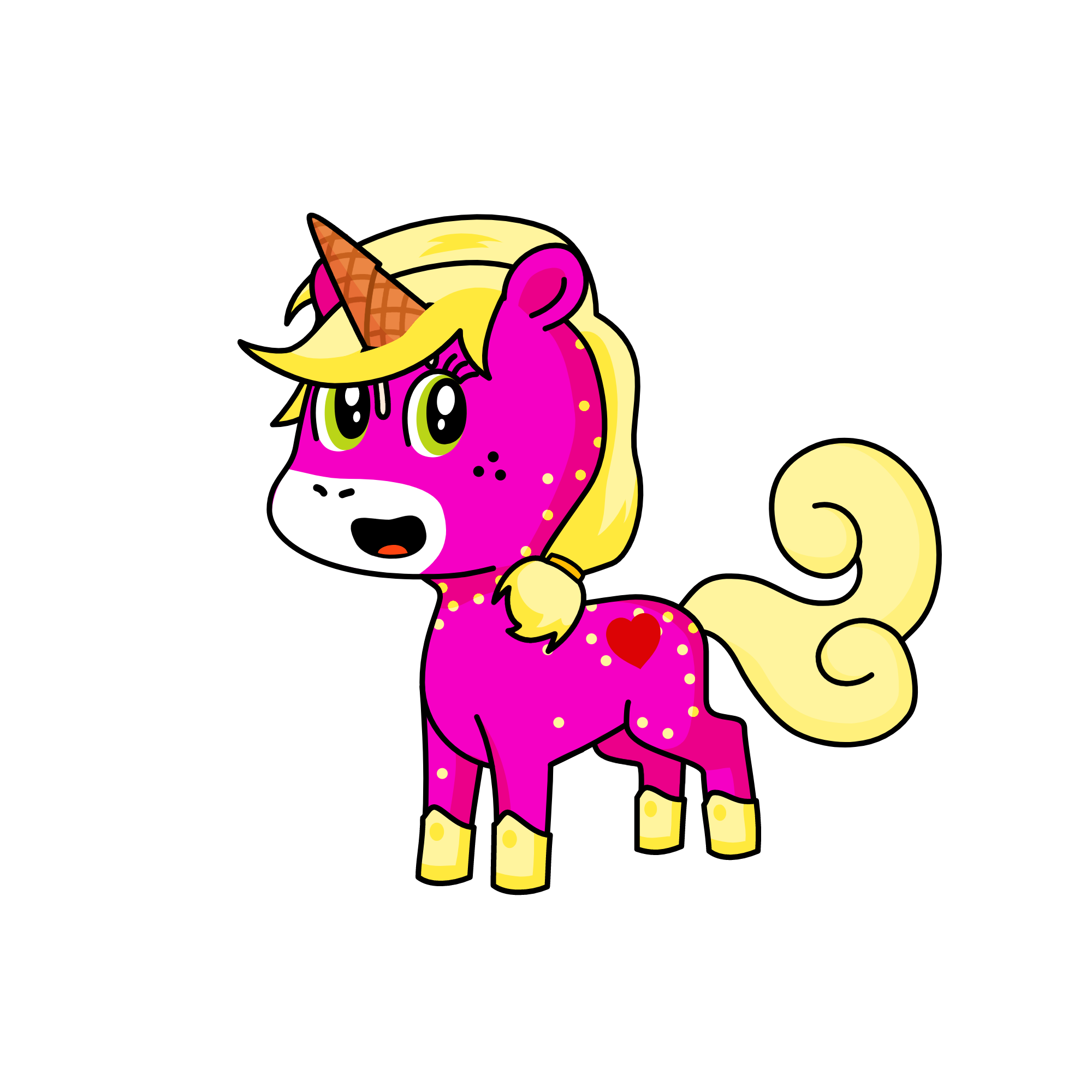 Pinky, the unicorn