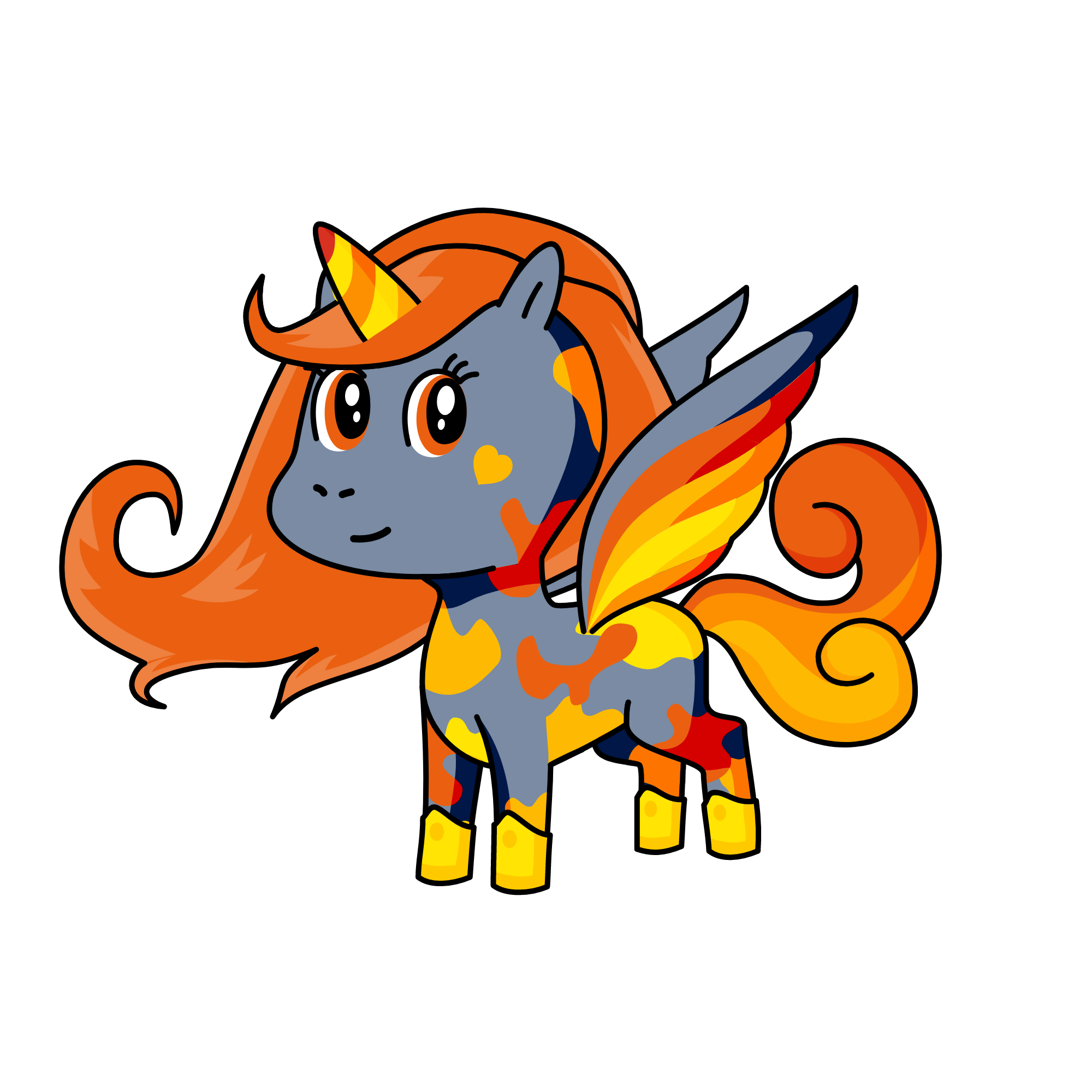 Tridashie, the unicorn
