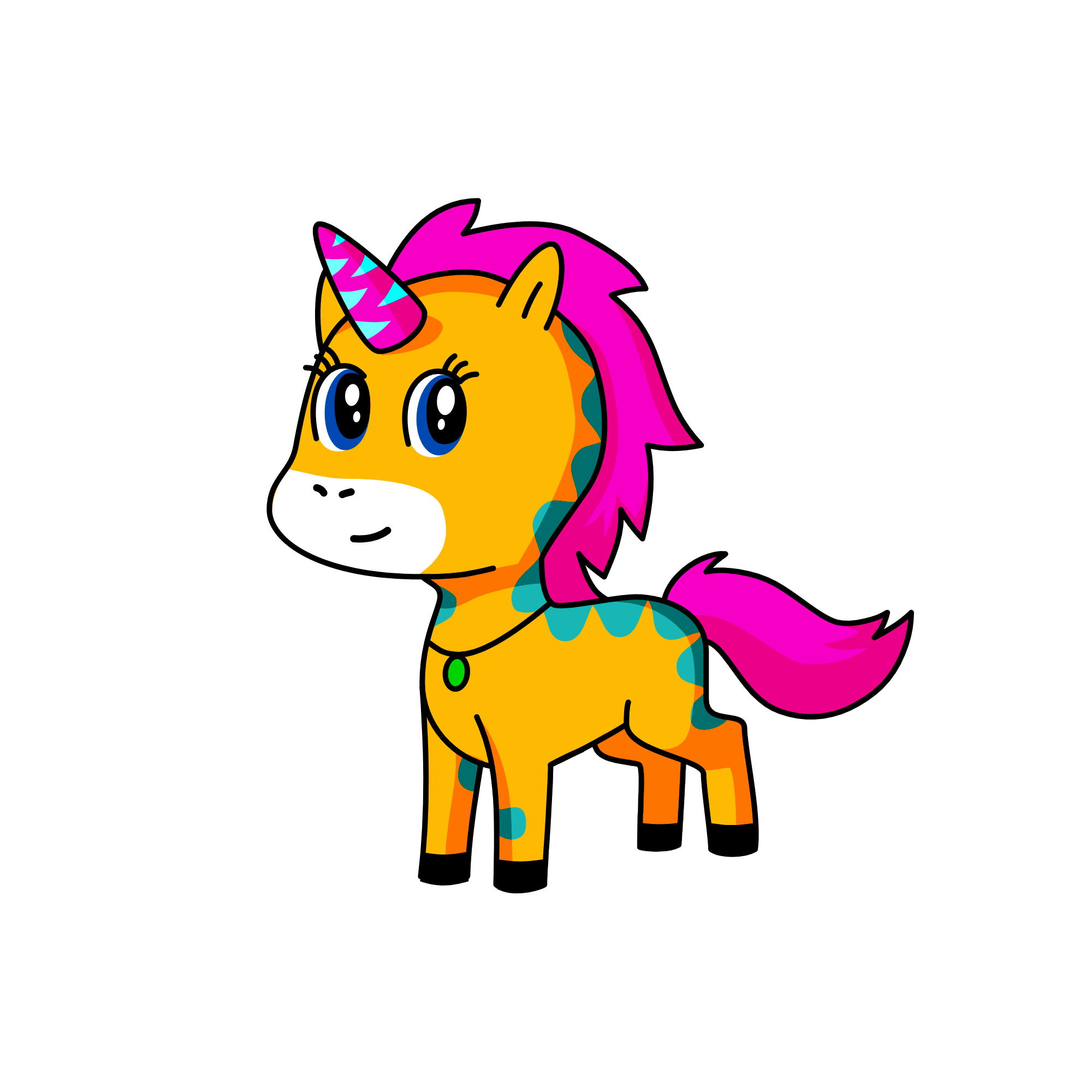 DinoKid, the unicorn