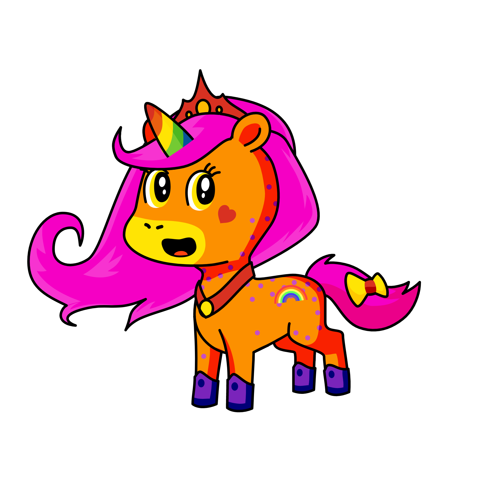 Rainbow Shy, the unicorn