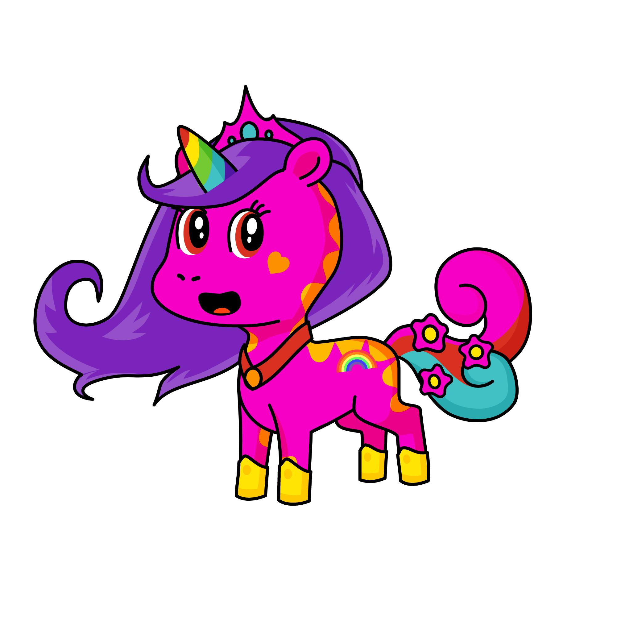 sweet raindow, the unicorn