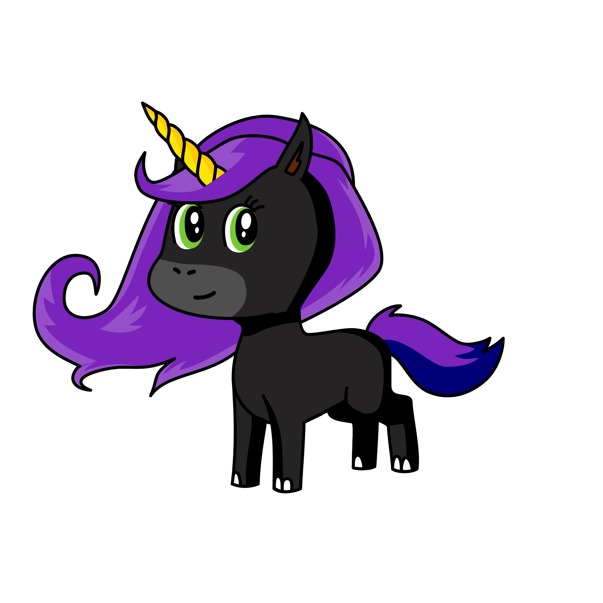 Midnight, the unicorn