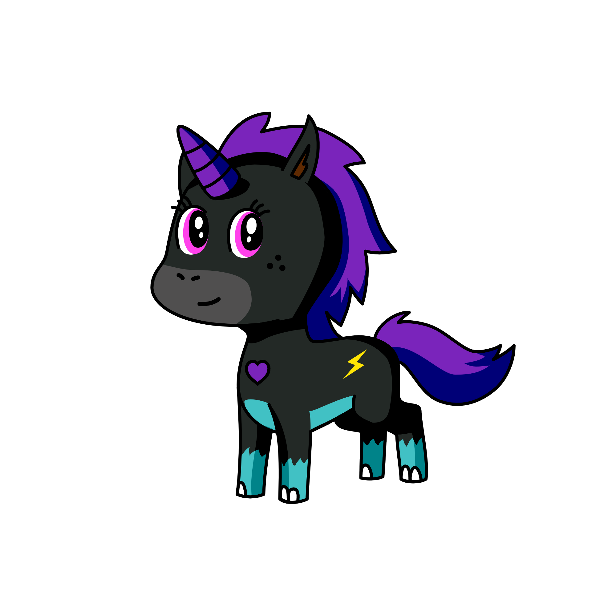 Lightning, the unicorn