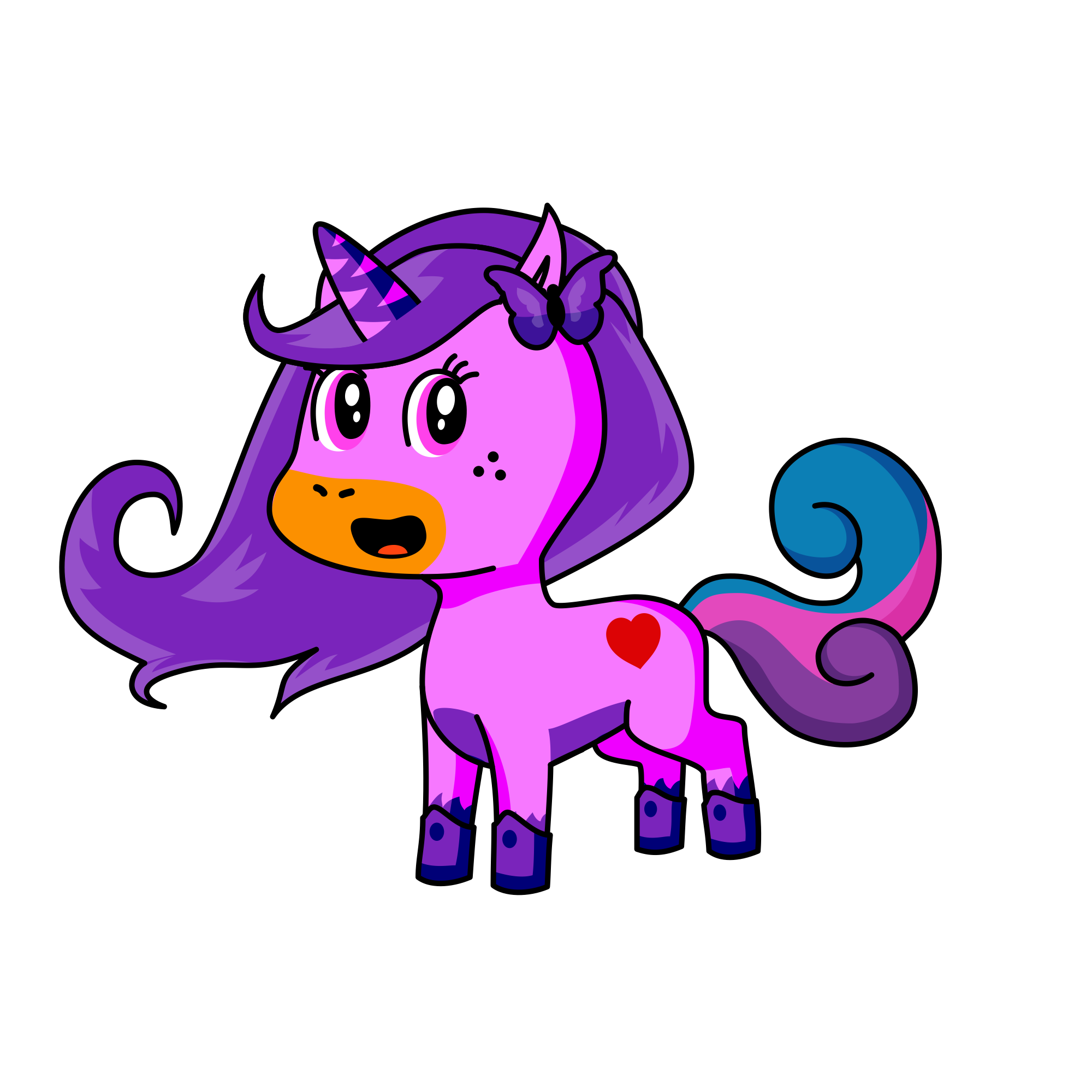 Girl power , the unicorn