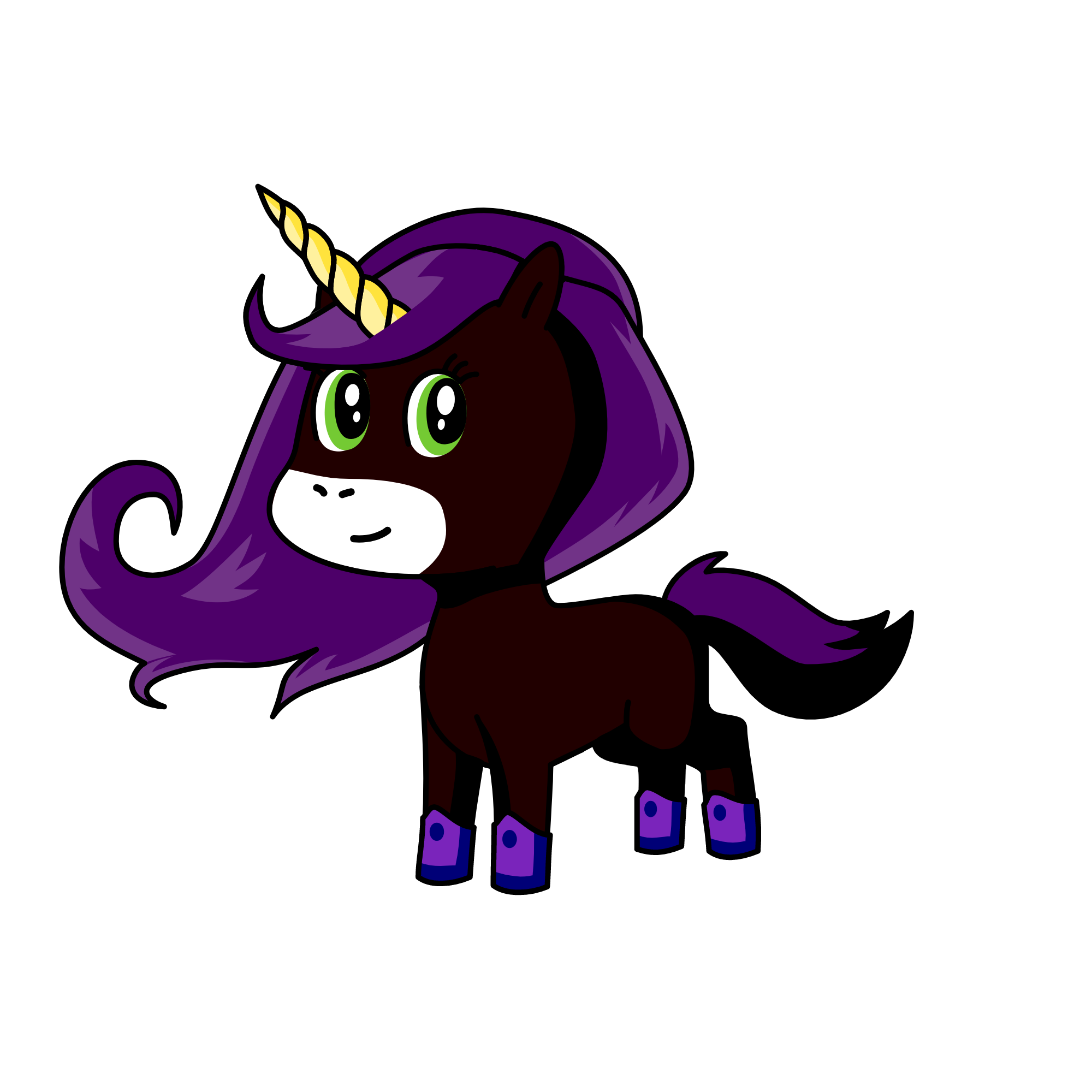 Midnight, the unicorn