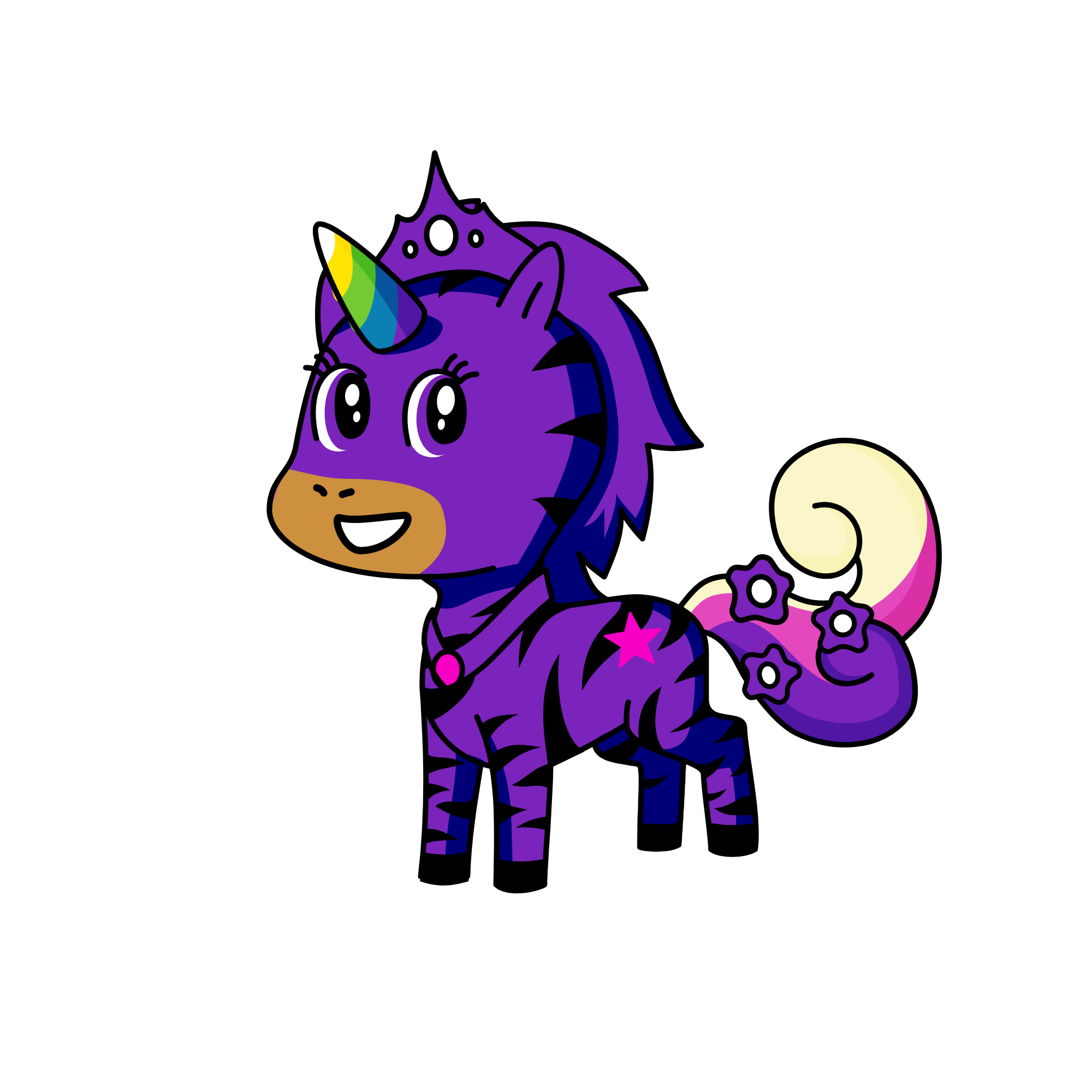 purple, the unicorn