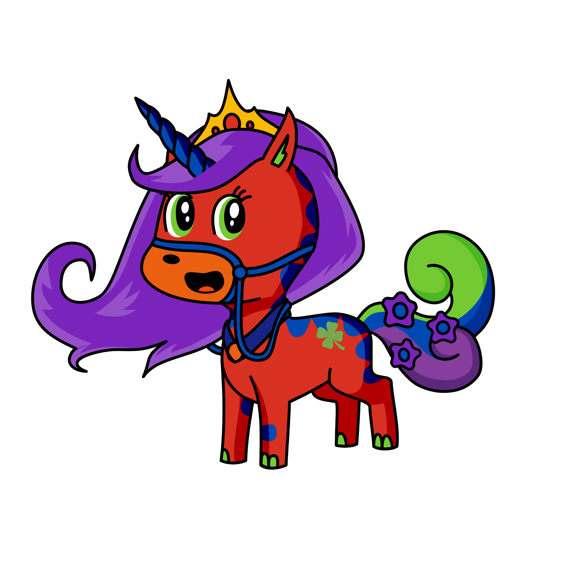 Cloud Plus Extra Happy Birthday Ice Cream Unicorn, the unicorn